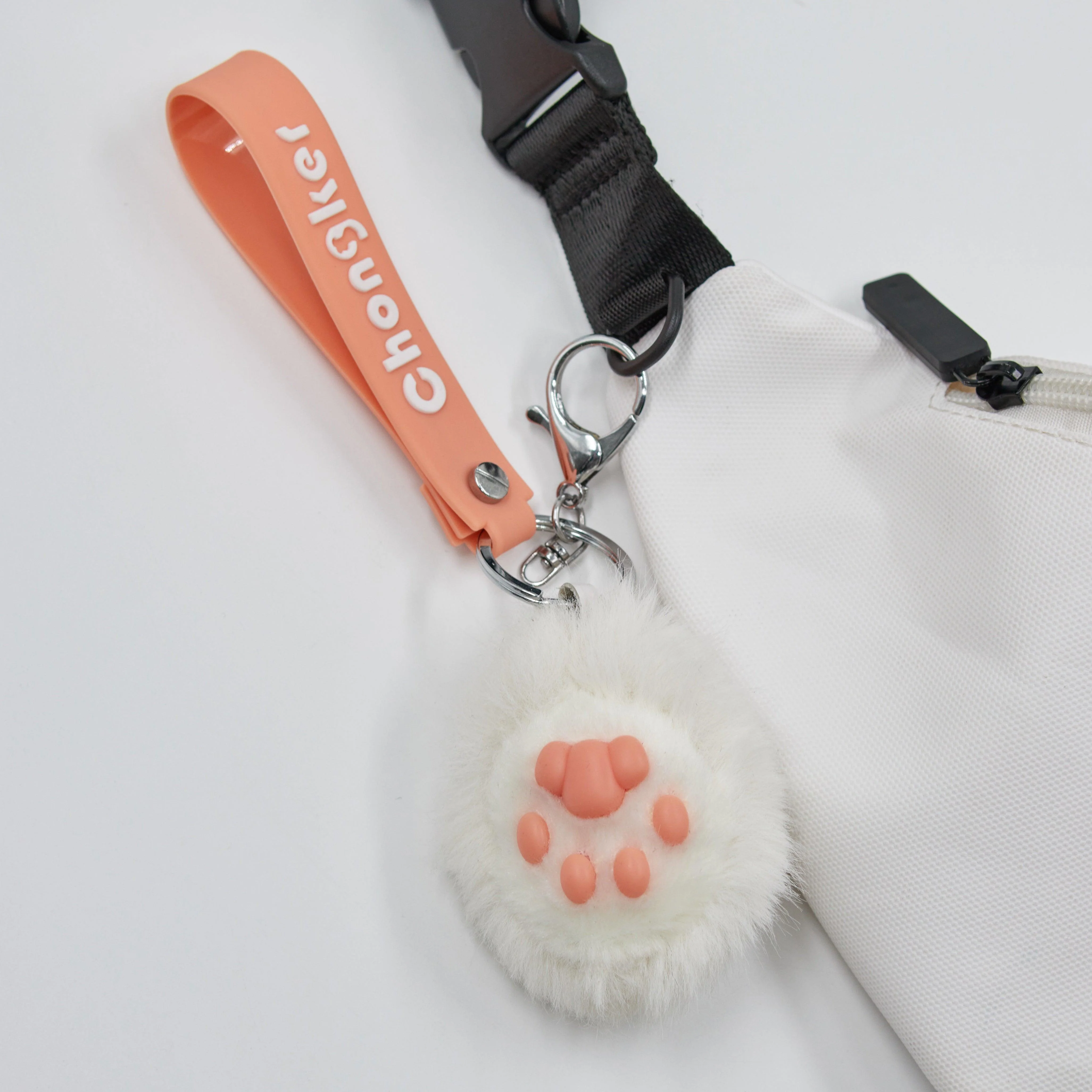 Cat Paw Keychain – Fluffy Cute Charm for Girls & Bags - Image 9