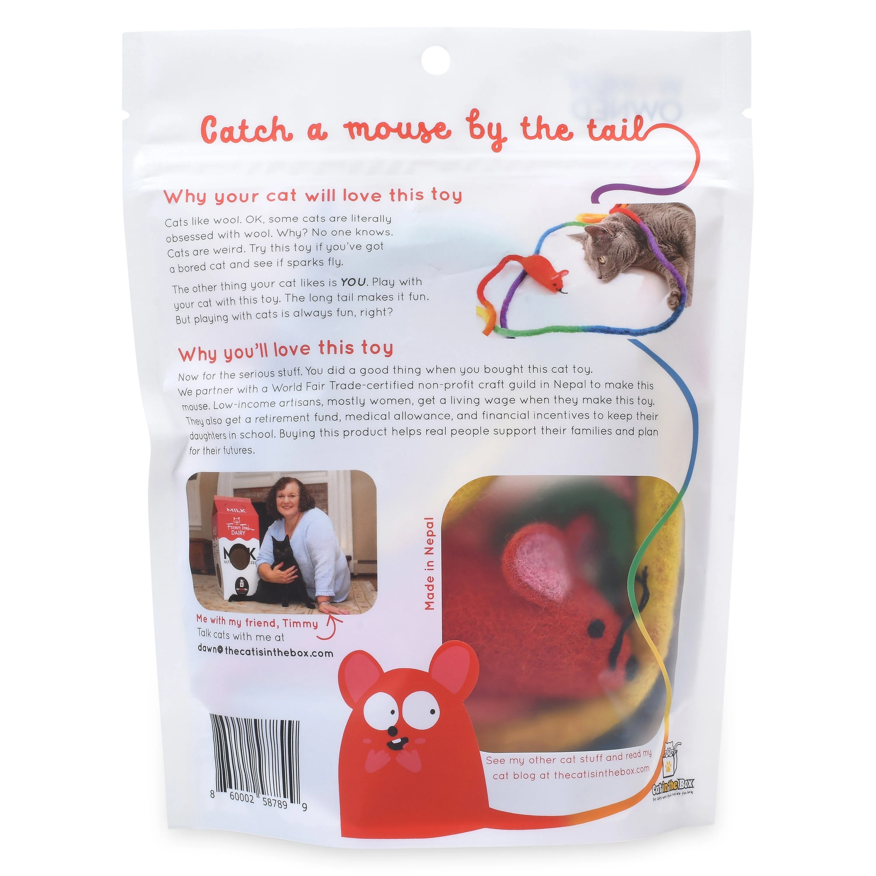 Catch a Mouse by the Tail - Wool Cat Toy - Image 24