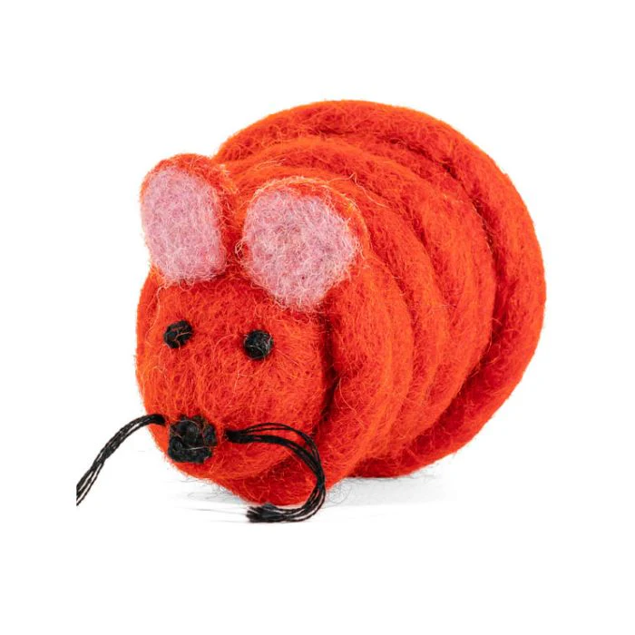 Catch a Mouse by the Tail - Wool Cat Toy - Image 3
