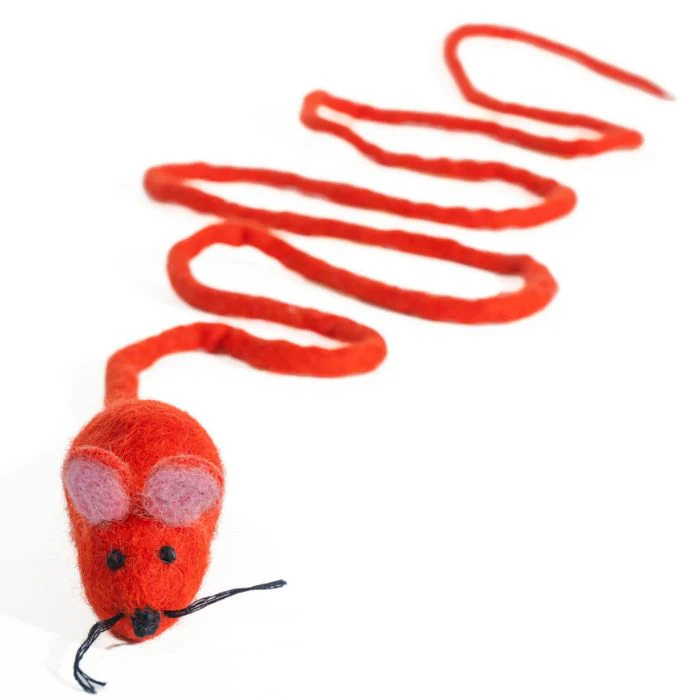 Catch a Mouse by the Tail - Wool Cat Toy - Image 8