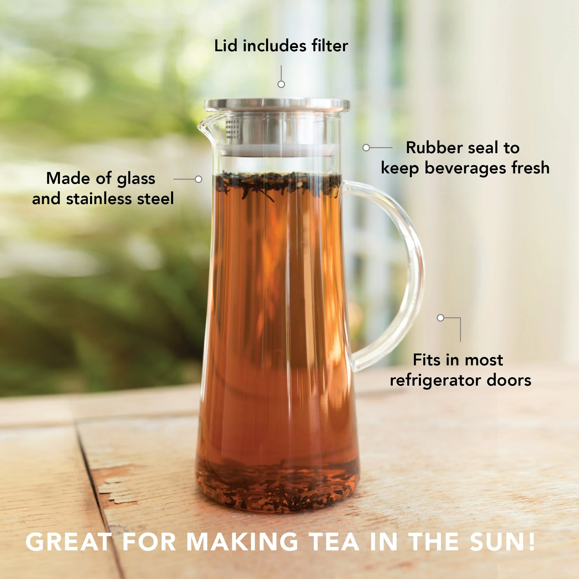 Charlie Glass Iced Tea Carafe - Image 4