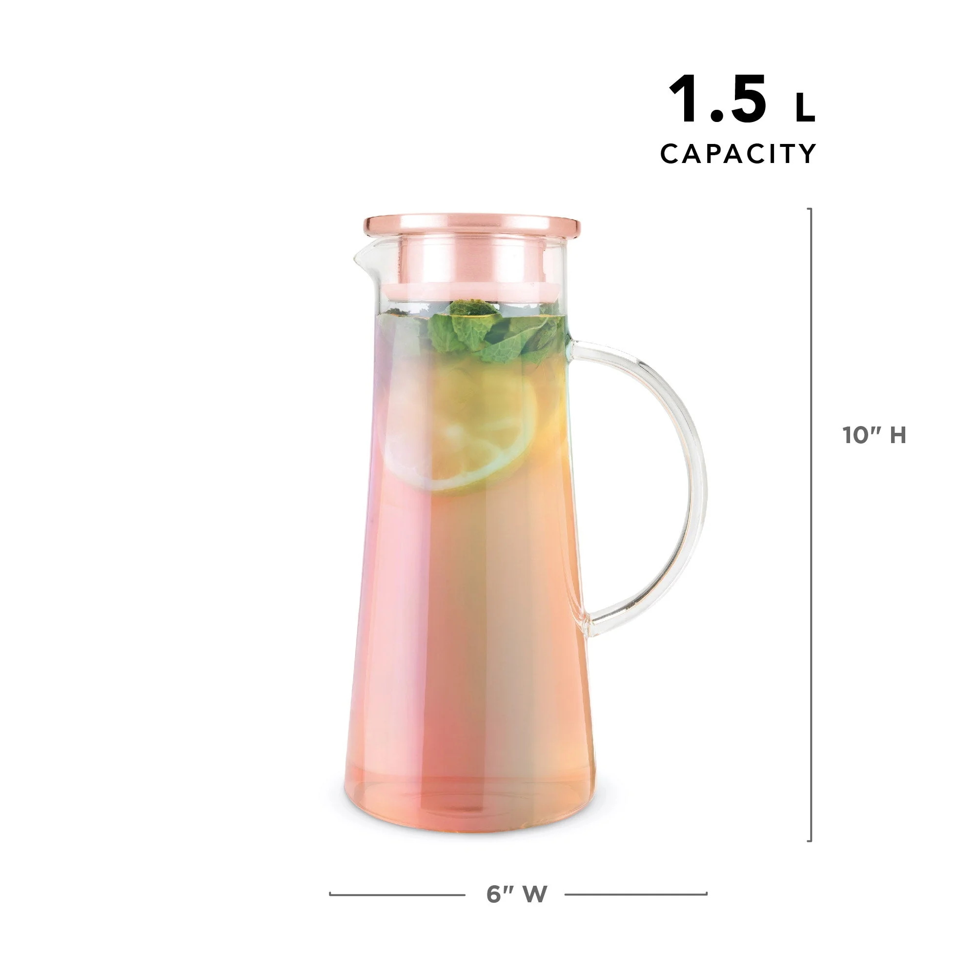 Charlie Iridescent Glass Iced Tea Carafe - Image 6