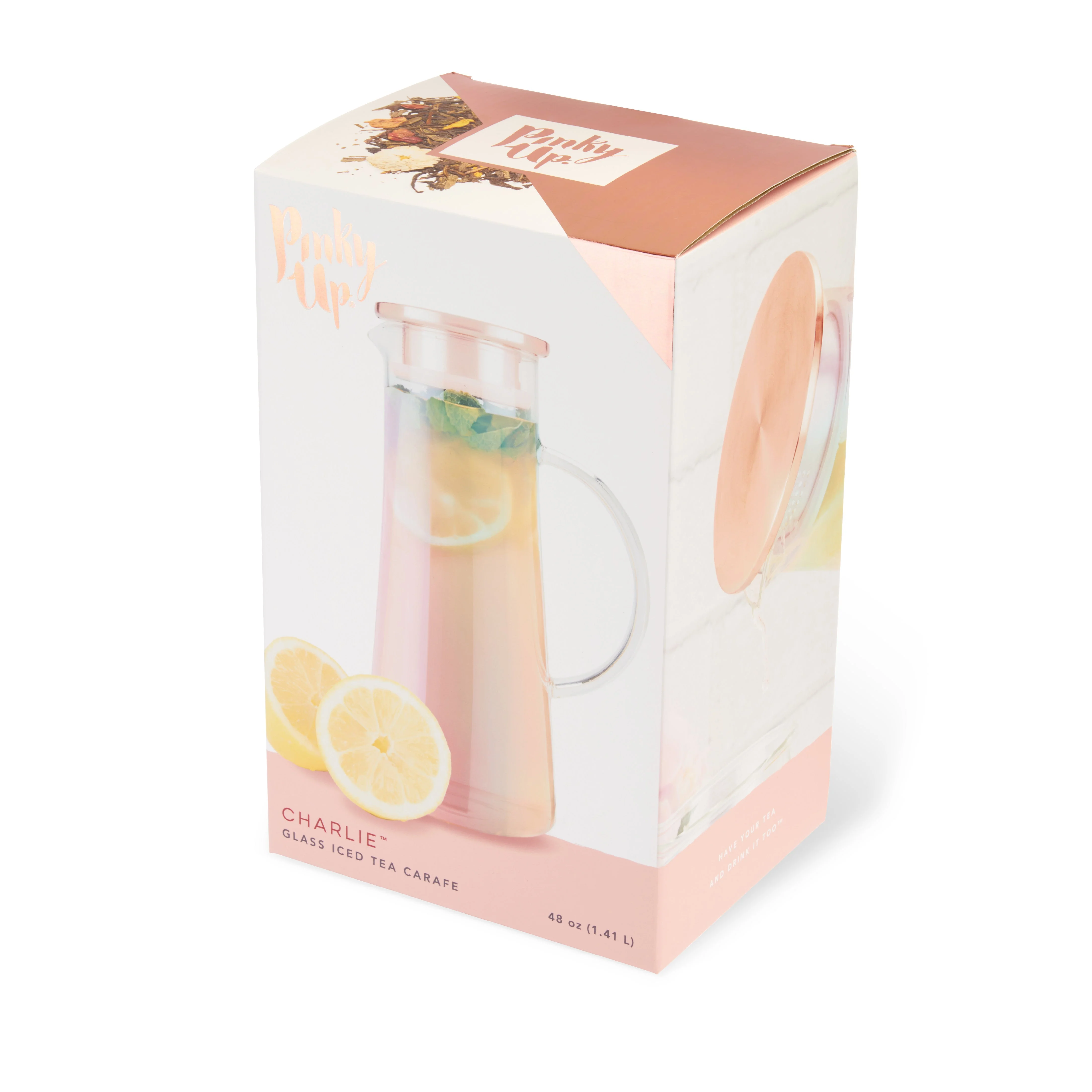Charlie Iridescent Glass Iced Tea Carafe - Image 7
