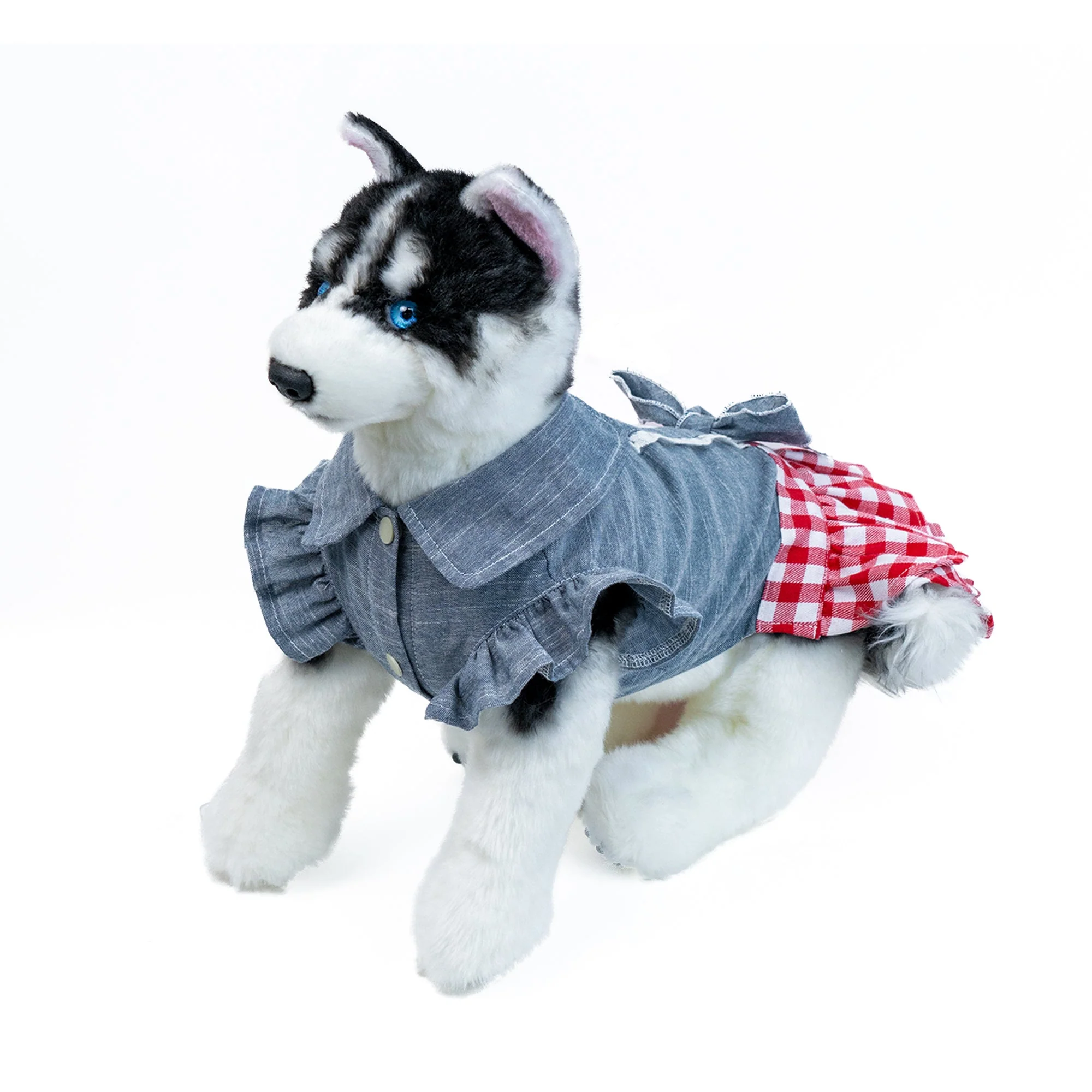 Checkerboard Skirt Red White for Cat Dog & Pet - Image 3