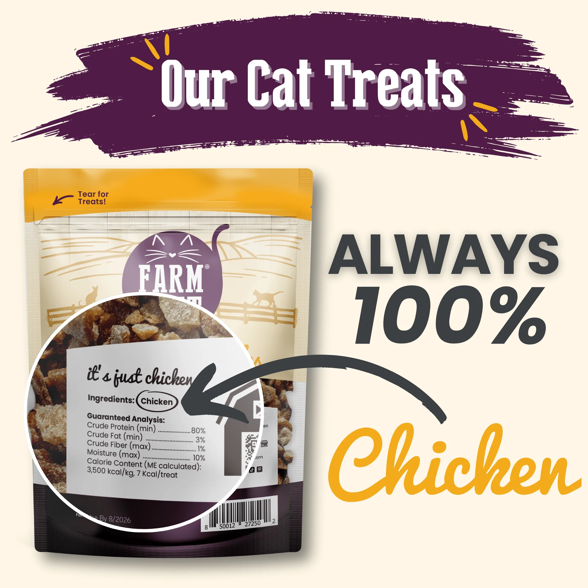 Chicken Crumbles Cat Treats | Single-Ingredient Treats for Cats - Image 2