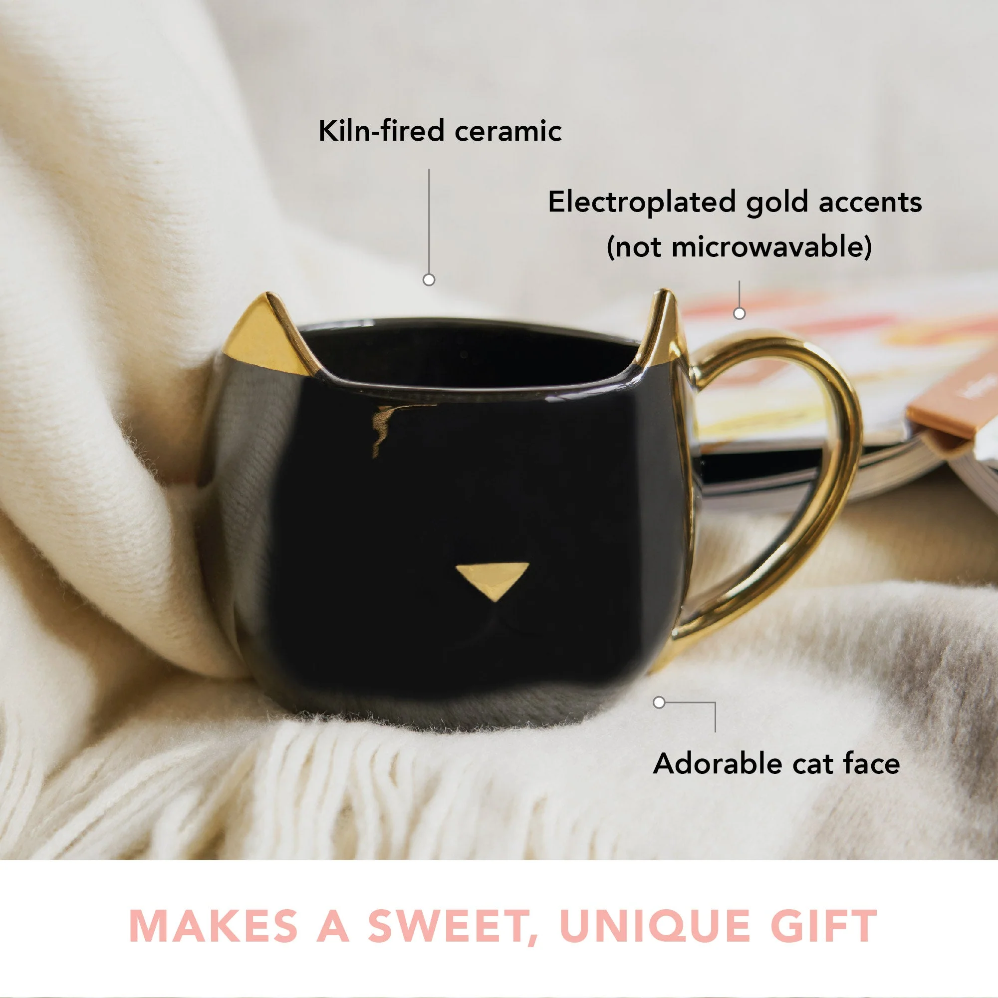 Chloe Black Cat Mug - Image 4