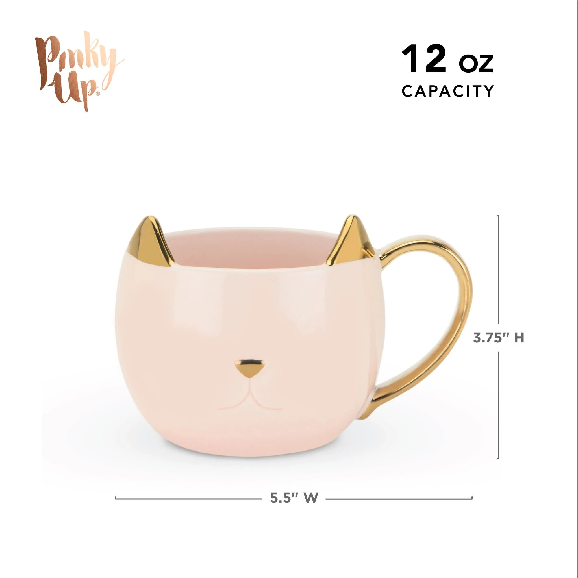Chloe Pink Cat Mug - Image 6