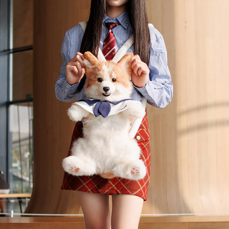 Corgi Backpack – Cute Dog Plush Bag for Kids & Pet Fans - Image 11