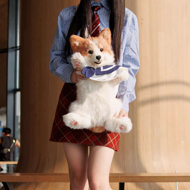 Corgi Backpack – Cute Dog Plush Bag for Kids & Pet Fans - Image 2