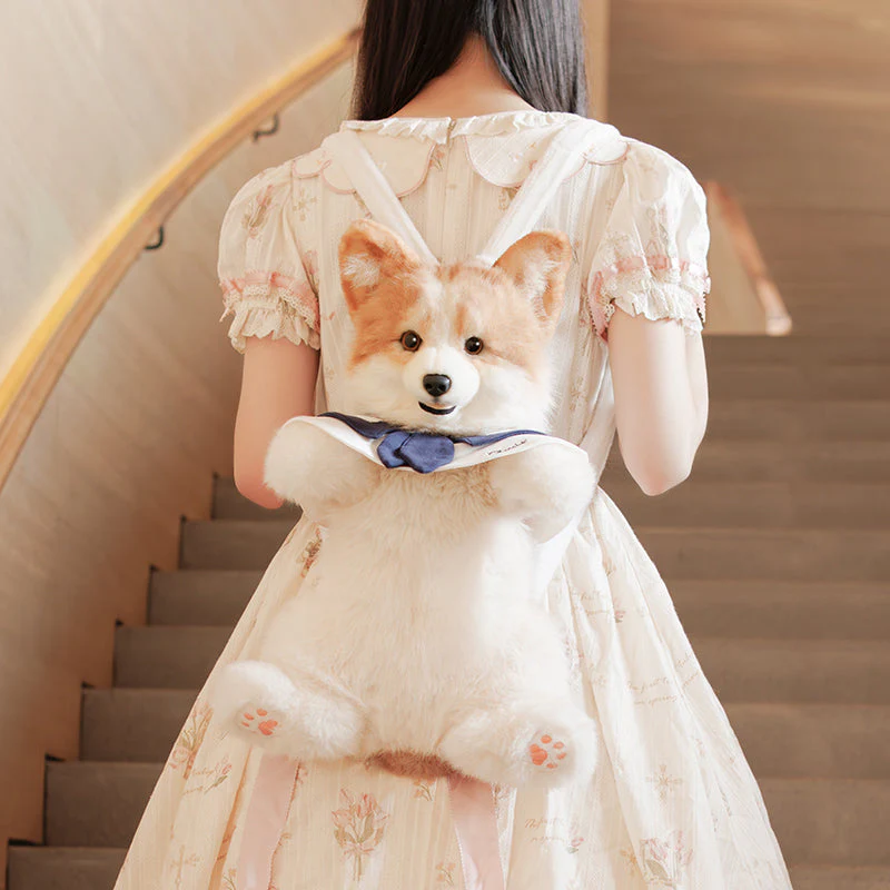 Corgi Backpack – Cute Dog Plush Bag for Kids & Pet Fans - Image 6