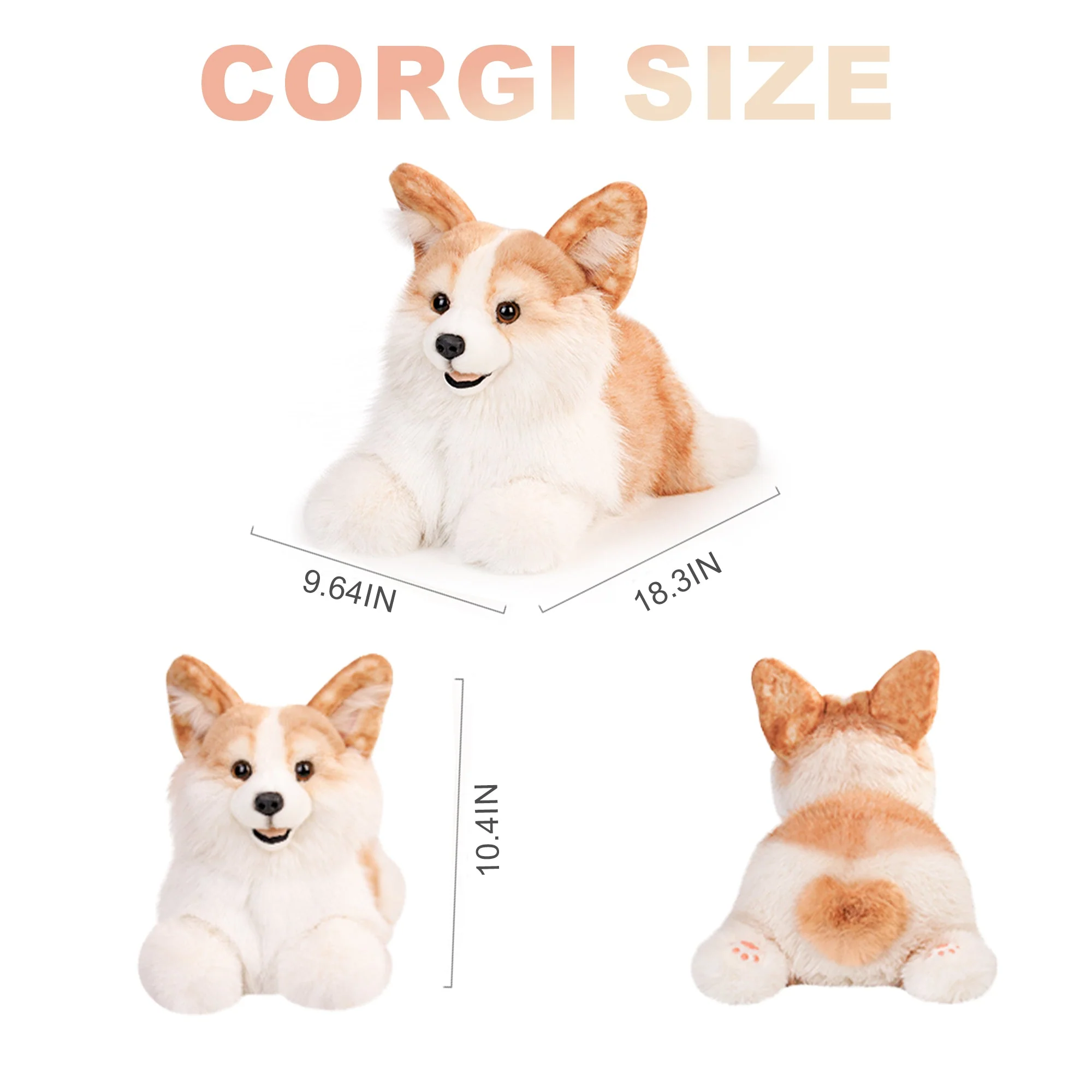 Corgi Dog Plush – Soft Gift for Dog Lovers & Kids - Image 11