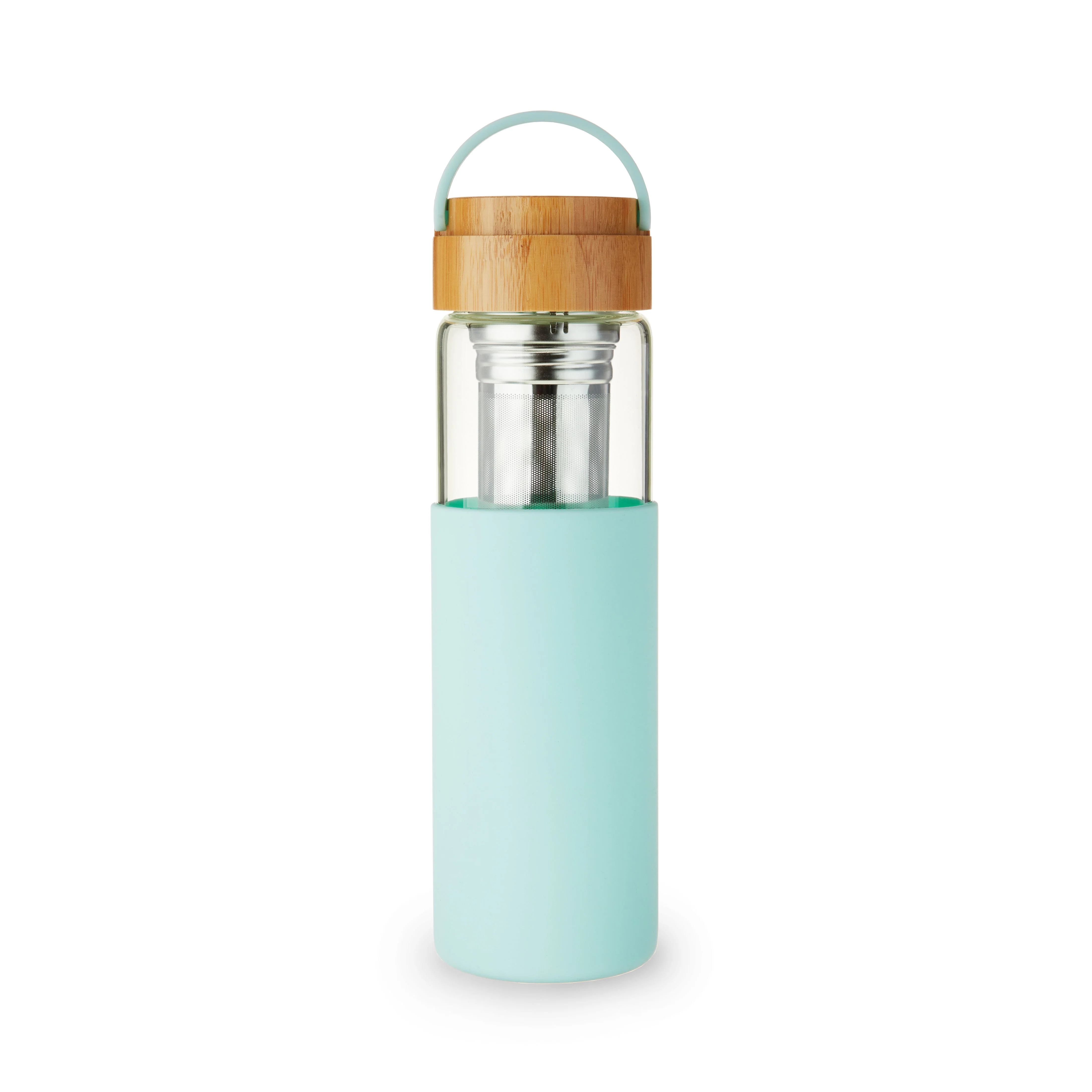 Dana Glass Travel Mug in Turquoise - Image 4