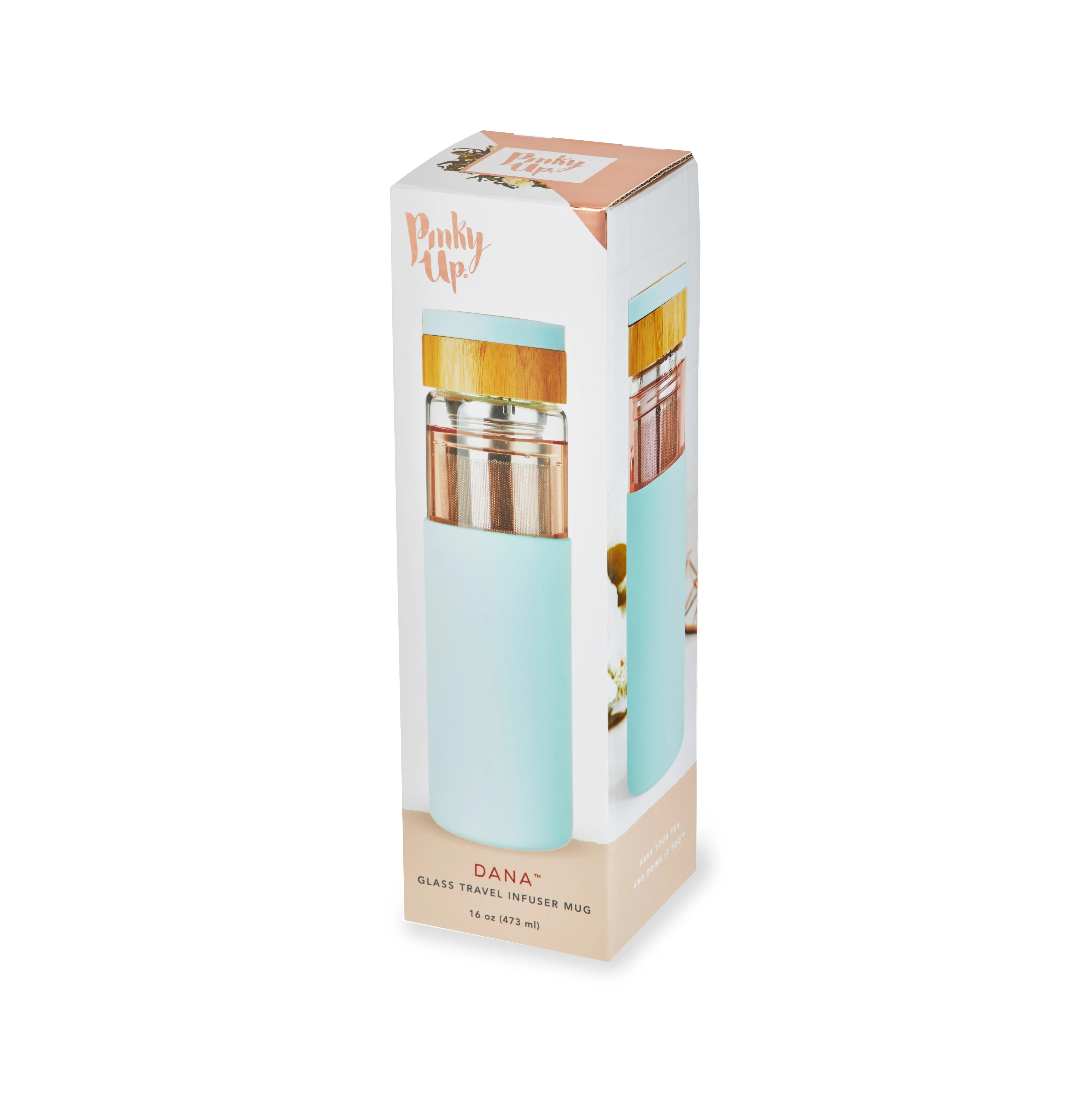 Dana Glass Travel Mug in Turquoise - Image 7