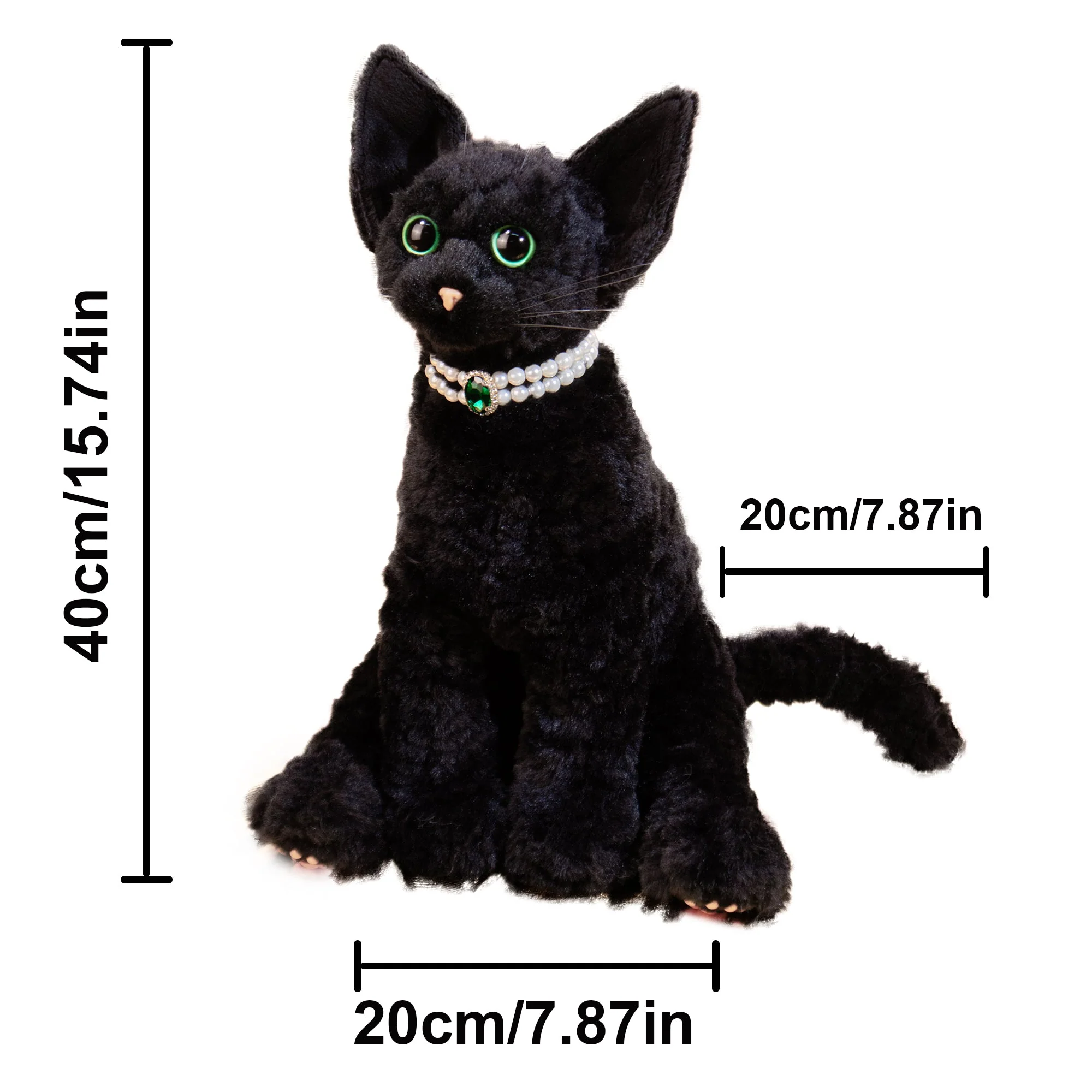 Devon Rex Cat Plush – Handmade Gift for Cat Lovers - Image 2
