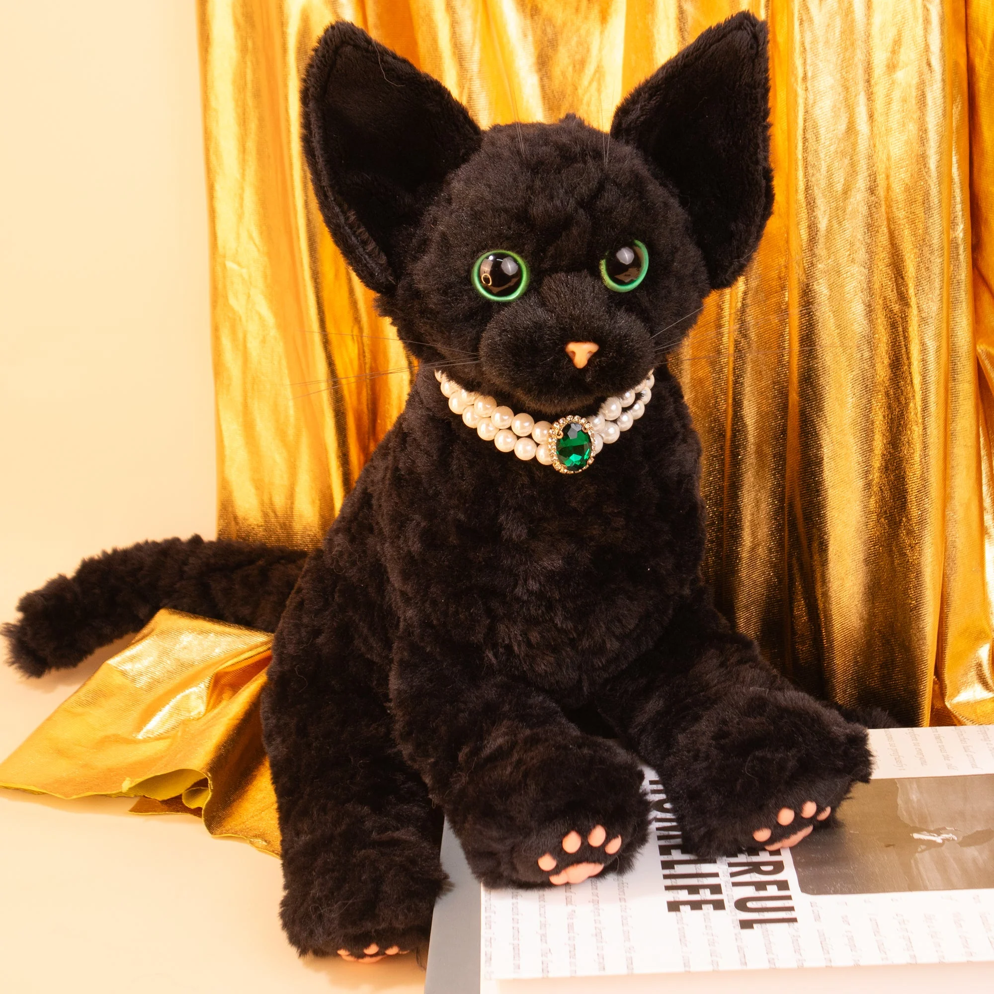 Devon Rex Cat Plush – Handmade Gift for Cat Lovers - Image 5