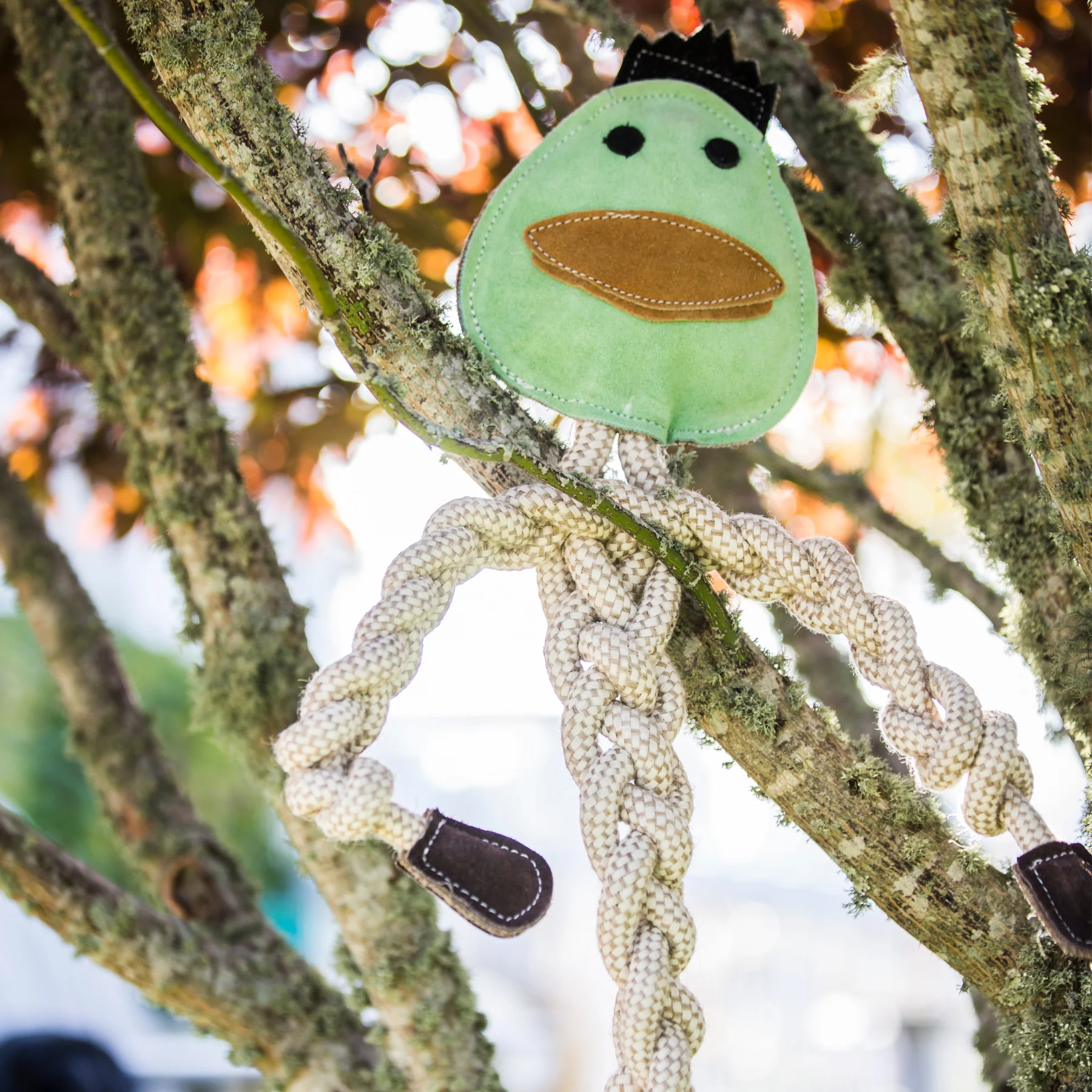 Dilly Duck Natural Rope KnottieĀ® Dog Toy, Large (9mm diameter) - Image 2