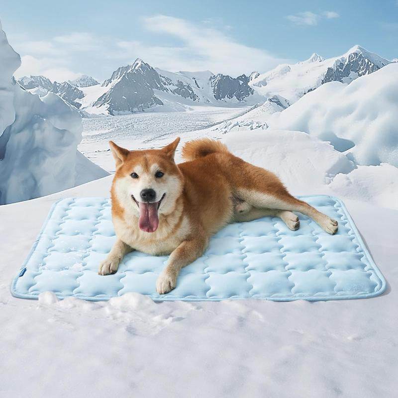 Dog Cooling Mat – Washable Summer Crate Pad for Large Dogs (Up to 50 lbs), Non-Slip, Portable, QMAX>0.5 Cooling Tech - Image 3