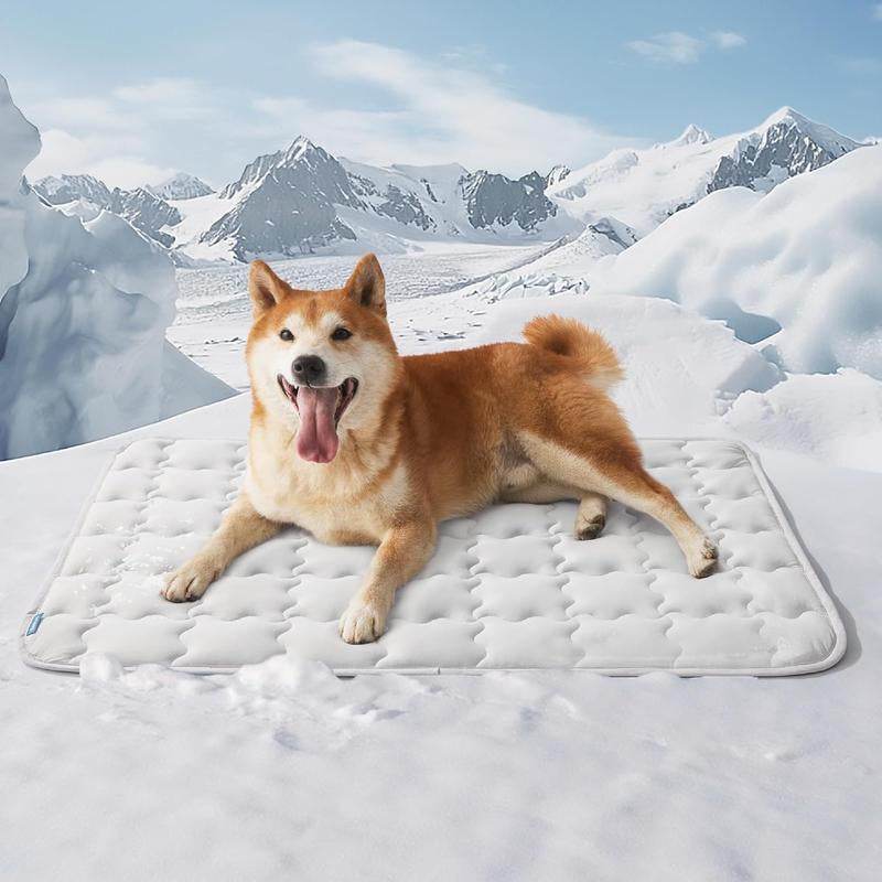 Dog Cooling Mat – Washable Summer Crate Pad for Large Dogs (Up to 50 lbs), Non-Slip, Portable, QMAX>0.5 Cooling Tech - Image 8