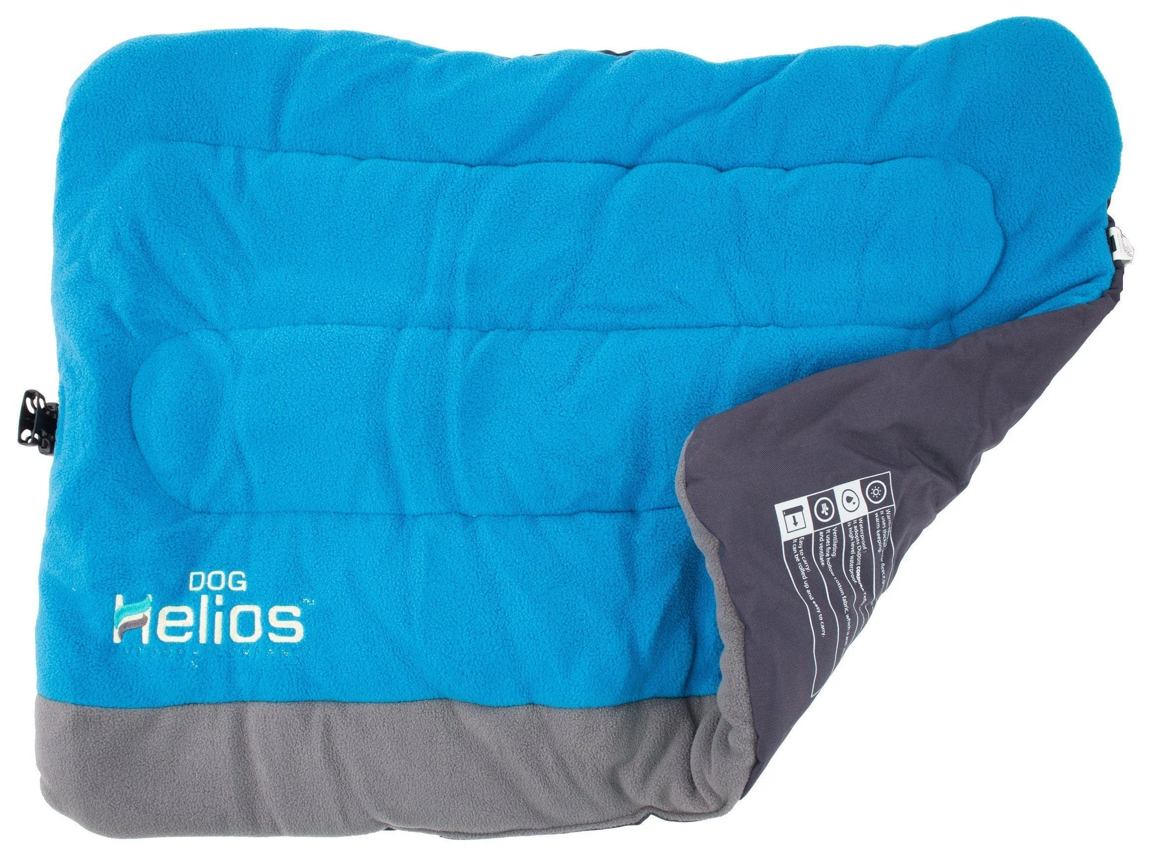 Dog Helios ® 'Combat-Terrain' Cordura-Nyco Reversible Nylon and Fleece Travel Camping Dog Bed - Image 3