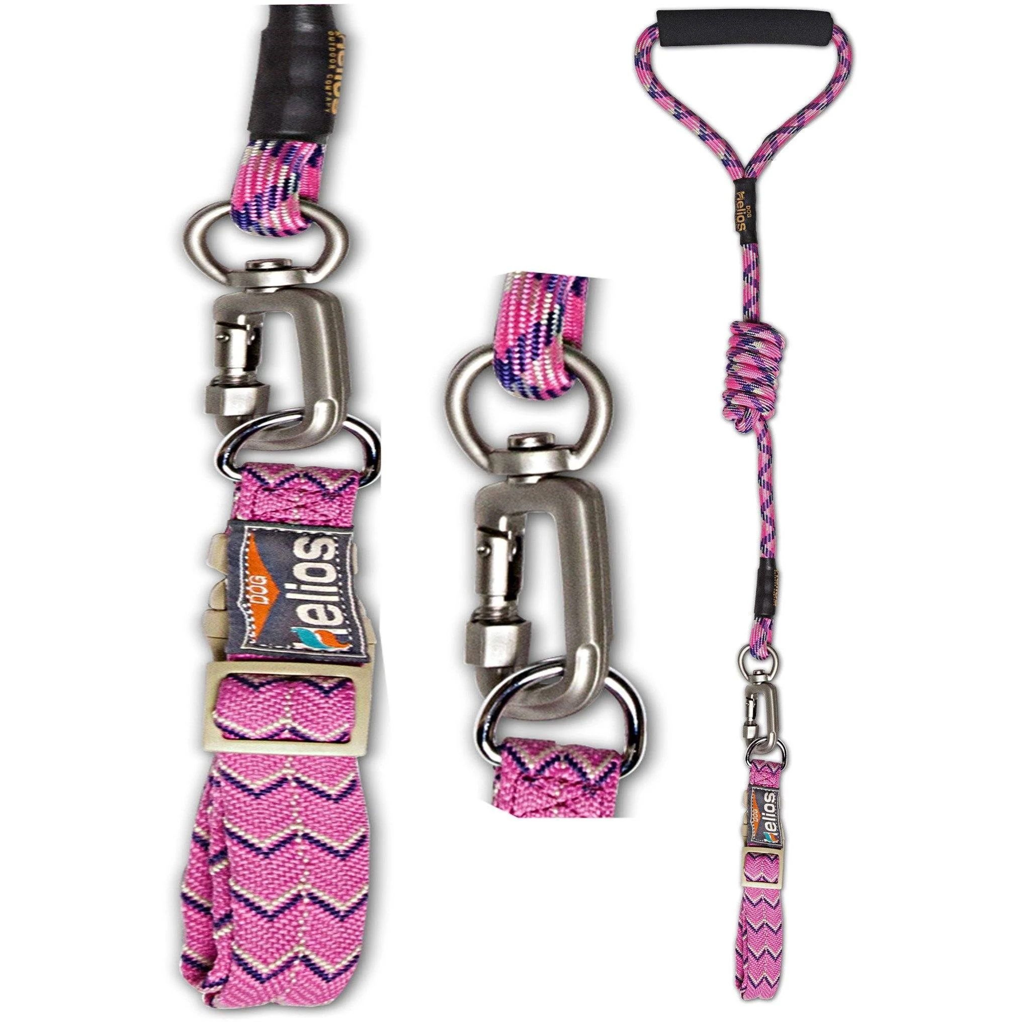 Dog Helios ® 'Dura-Tough' 2-in-1 Reflective Adjustable Fashion Dog Leash and Collar - Image 2