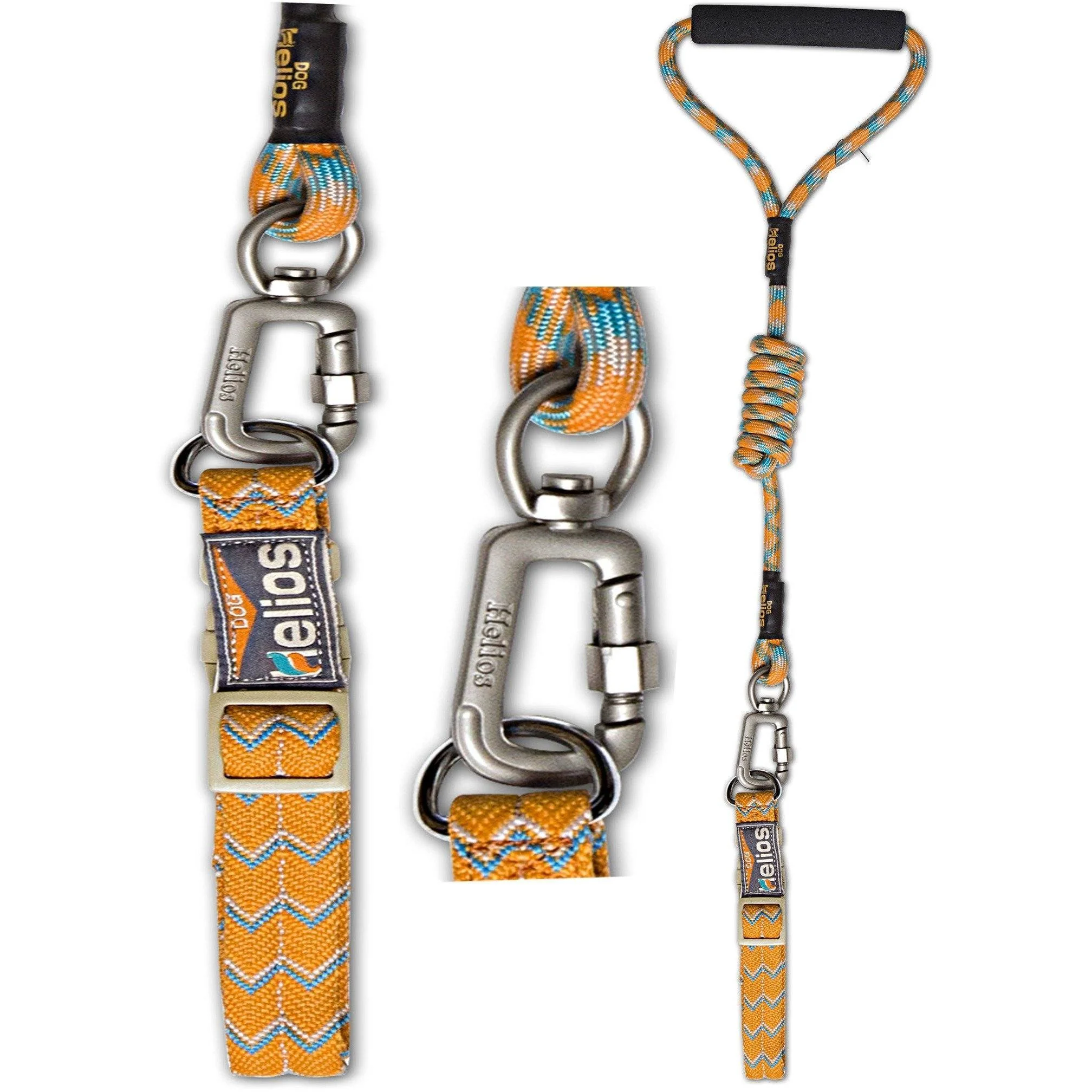Dog Helios ® 'Dura-Tough' 2-in-1 Reflective Adjustable Fashion Dog Leash and Collar - Image 3