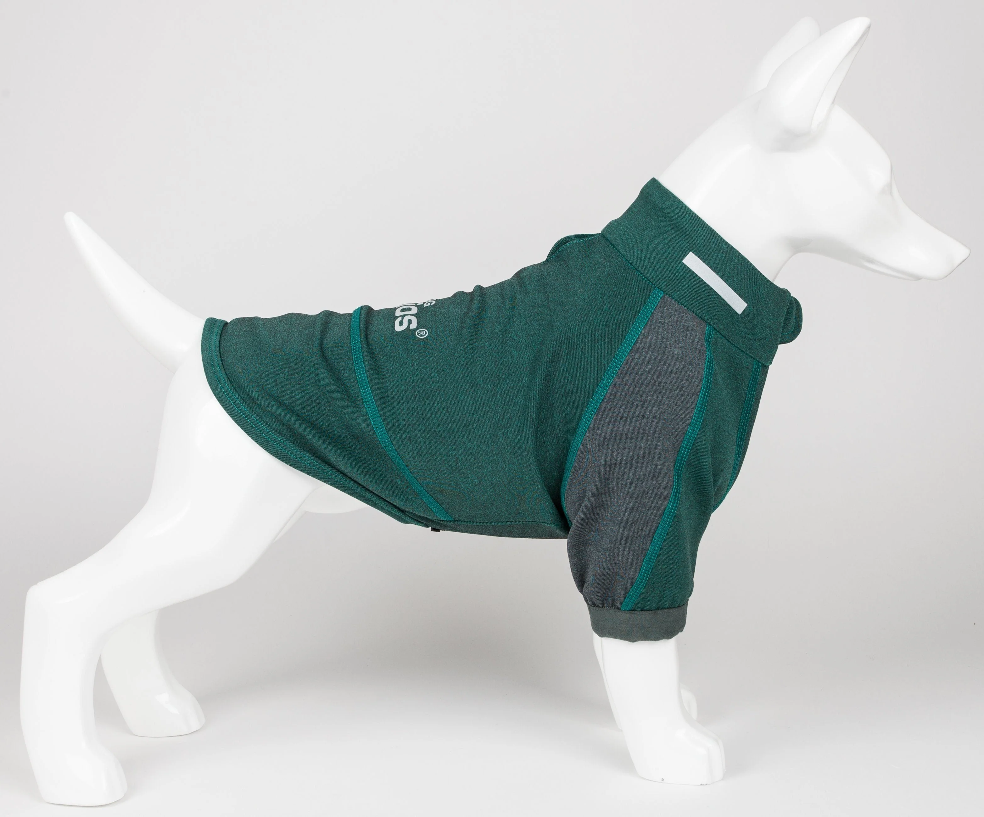 Dog Helios ® 'Eboneflow' Mediumweight 4-Way-Stretch Flexible And Breathable Performance Dog Yoga T-Shirt - Image 10
