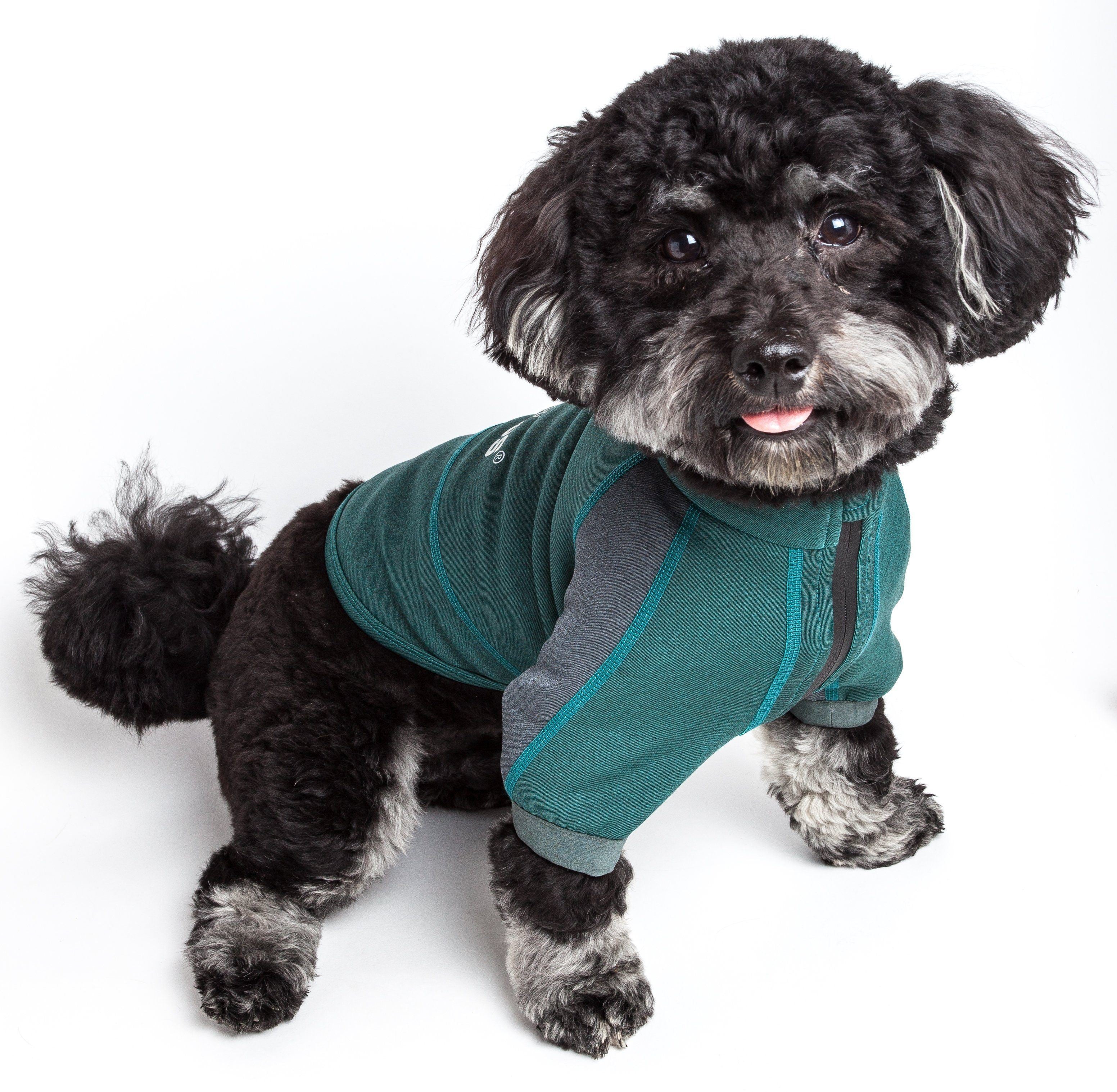 Dog Helios ® 'Eboneflow' Mediumweight 4-Way-Stretch Flexible And Breathable Performance Dog Yoga T-Shirt - Image 18
