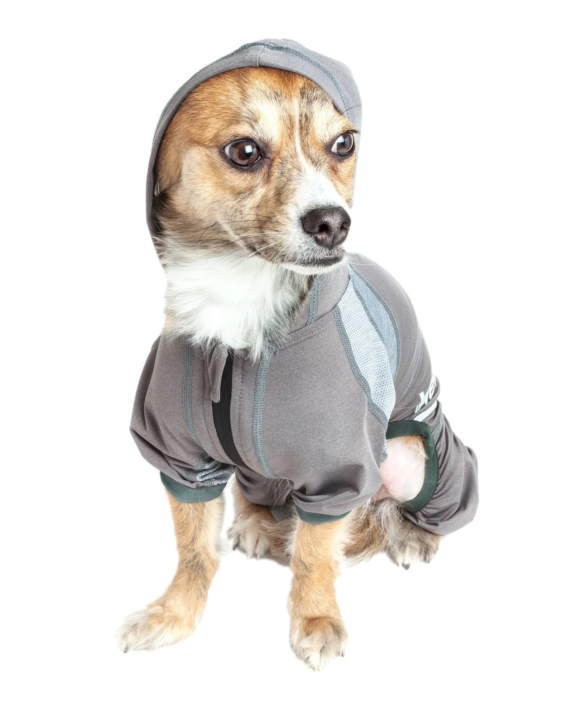 Dog Helios ® 'Namastail' Lightweight 4-Way-Stretch Yoga Performance Dog Tracksuit Hoodie - Image 14
