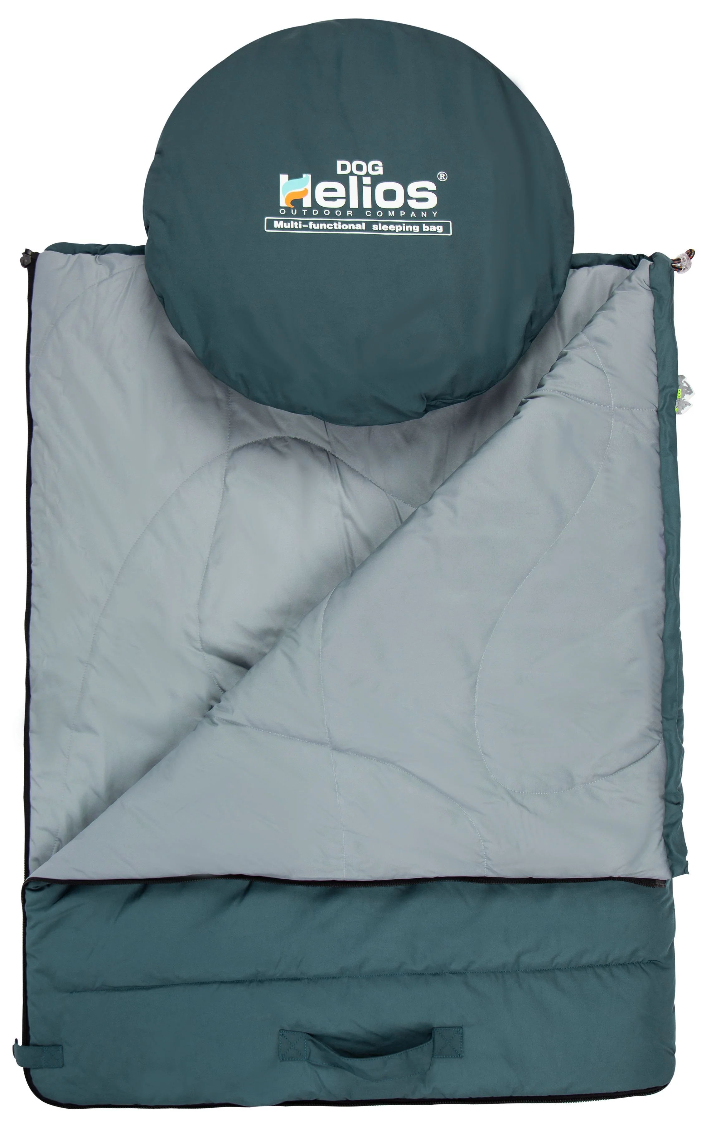 Dog Helios ® 'Switch-Back' 2-in-1 Convertable Travel Dog Mat and Rounded Camping Bed - Image 6