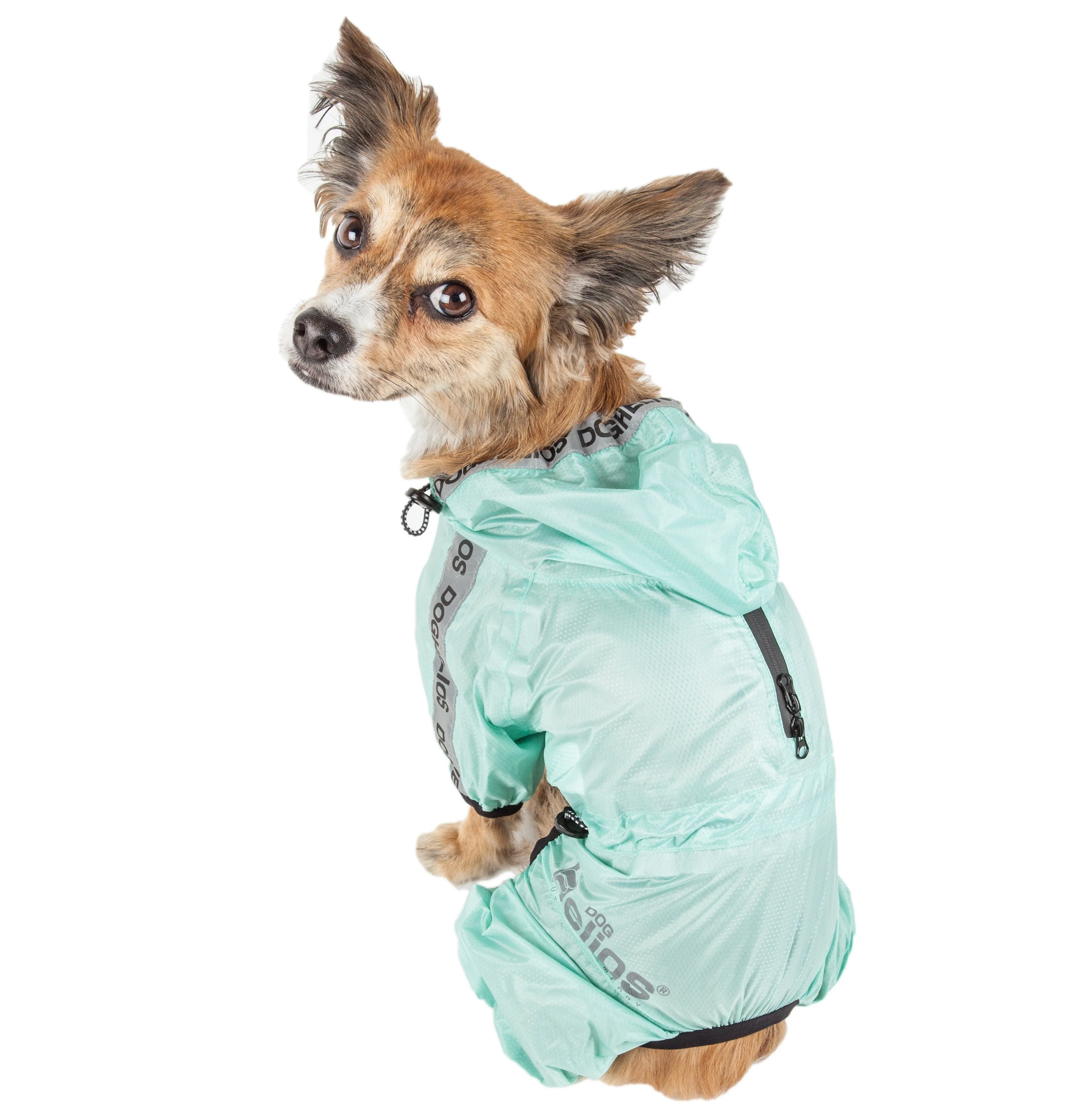 Dog Helios ® 'Torrential Shield' Waterproof and Adjustable Full Body Dog Raincoat - Image 10