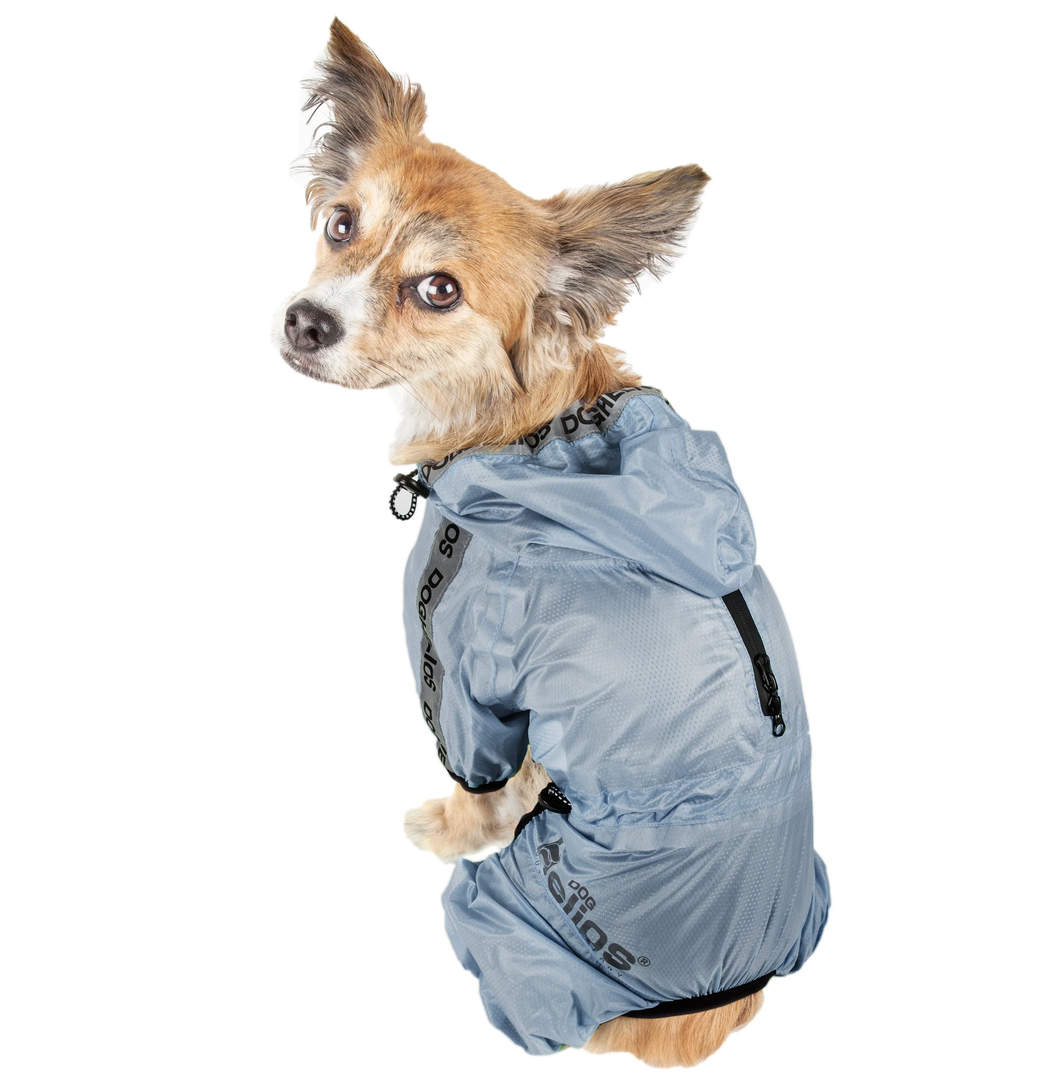 Dog Helios ® 'Torrential Shield' Waterproof and Adjustable Full Body Dog Raincoat - Image 12