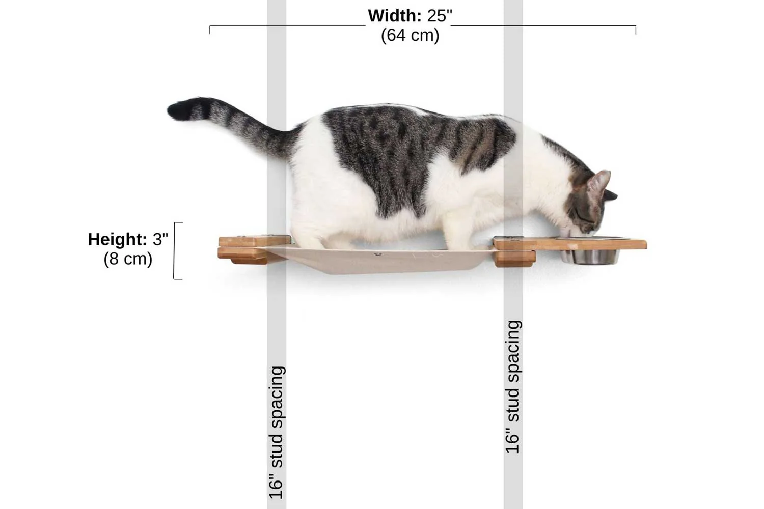 Dog Proof Cat Feeder - Wall-Mounted - Raised - Image 31