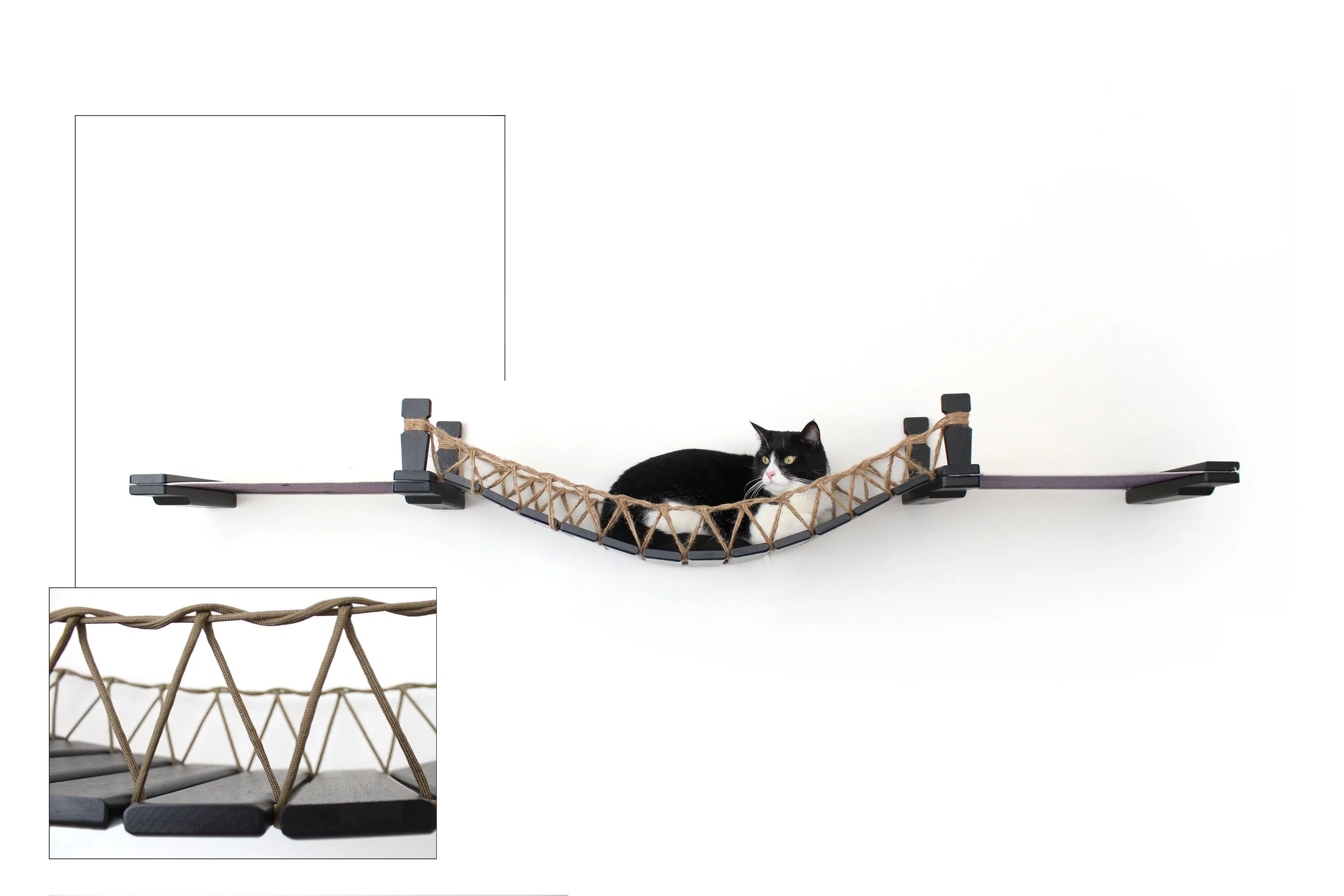 Double Cat Hammock and Climbing Bridge Combo - Image 15
