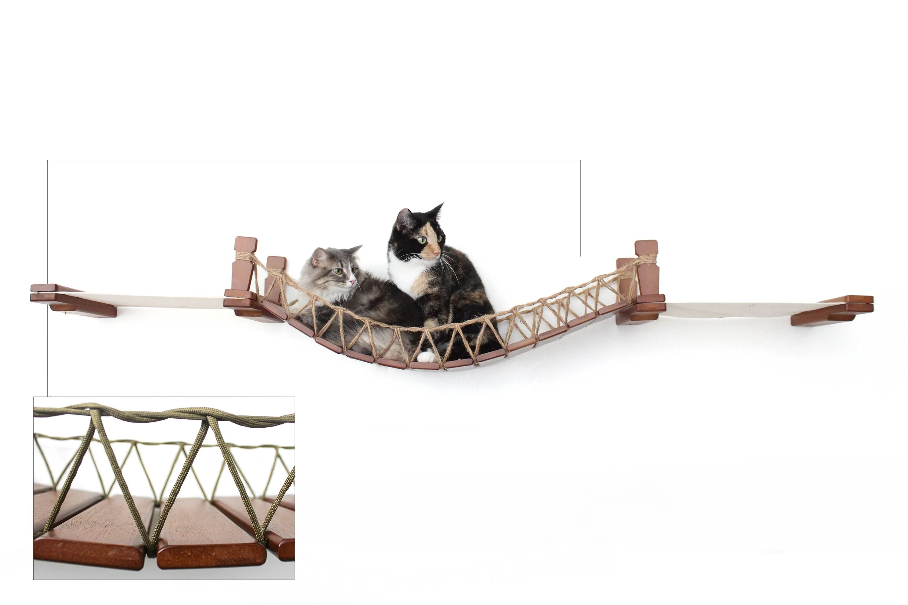 Double Cat Hammock and Climbing Bridge Combo - Image 19