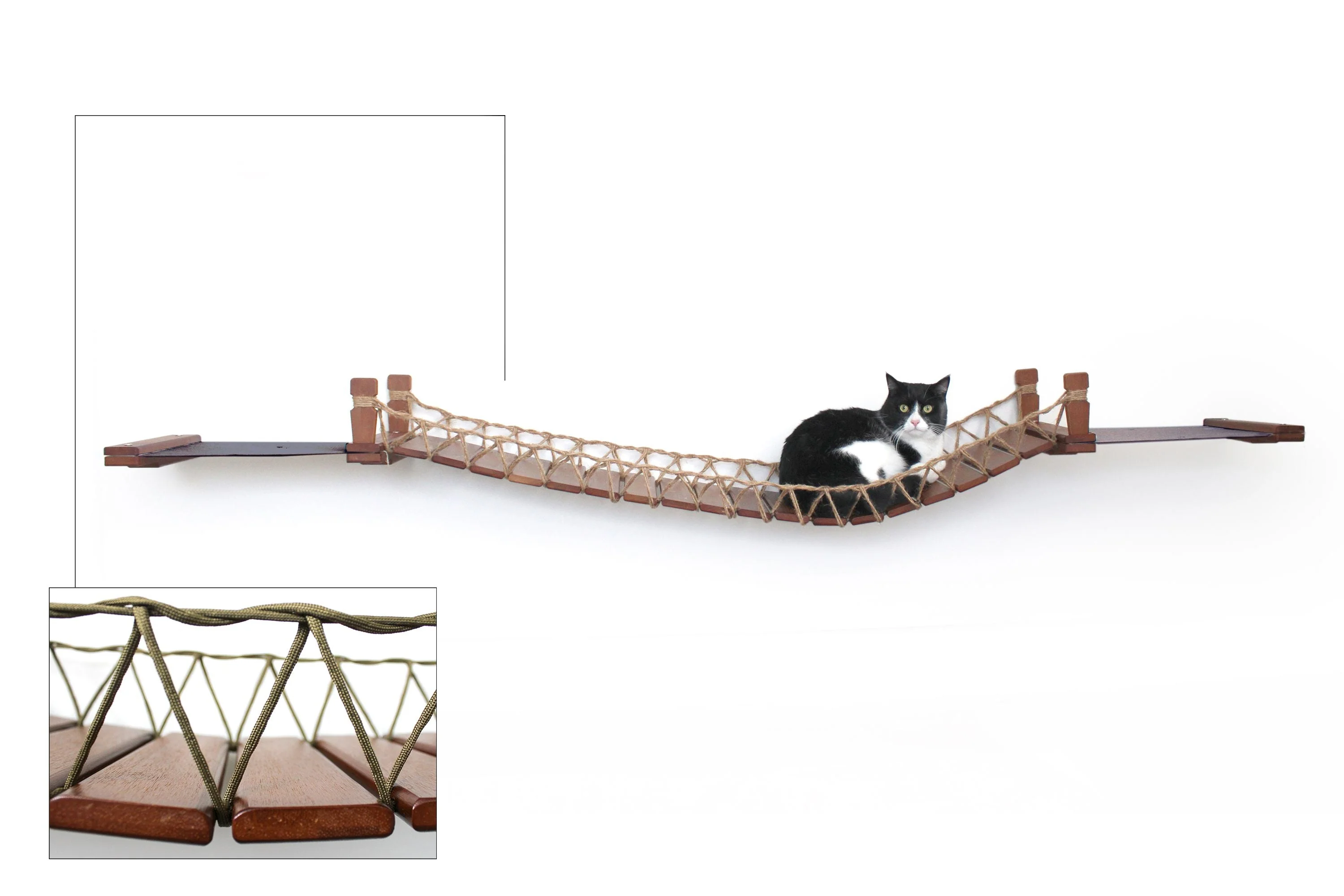 Double Cat Hammock and Climbing Bridge Combo - Image 27