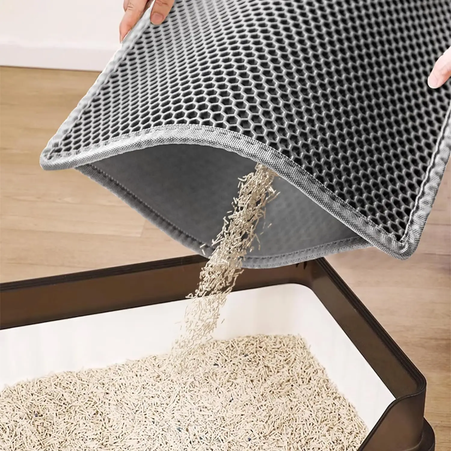 Double-Layer Cat Litter Mat – Non-Slip, Waterproof & Durable - Image 3