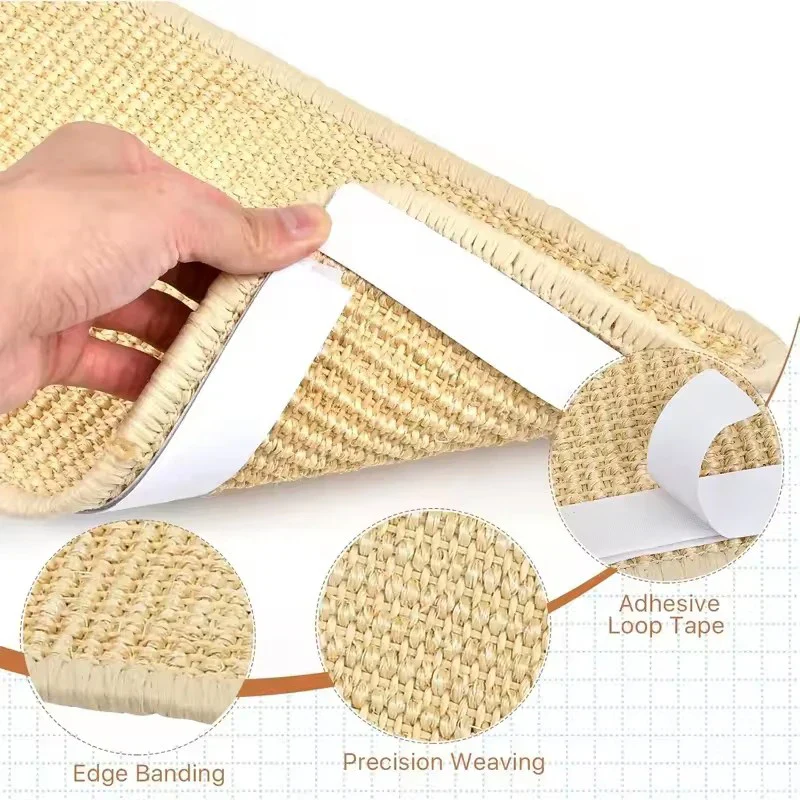 Eco-Friendly Sisal Cat Scratching Rug - Image 3