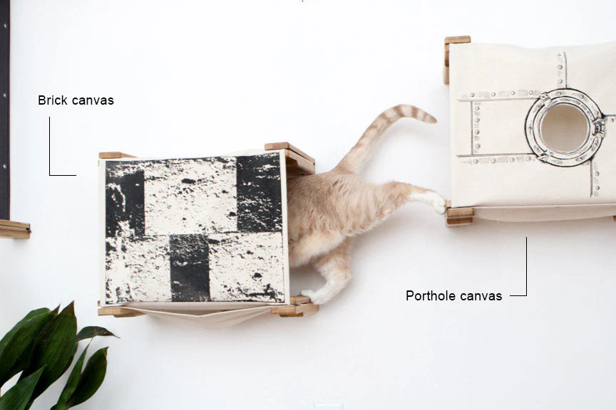 Enclosed Cat Bed - Cat Wall Cubby - Image 3