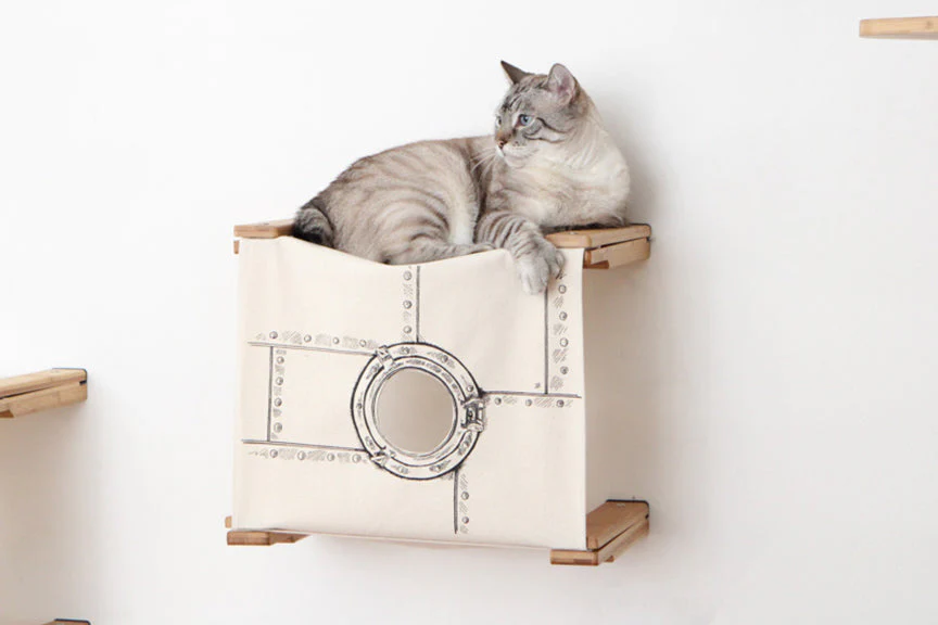 Enclosed Cat Bed - Cat Wall Cubby - Image 4