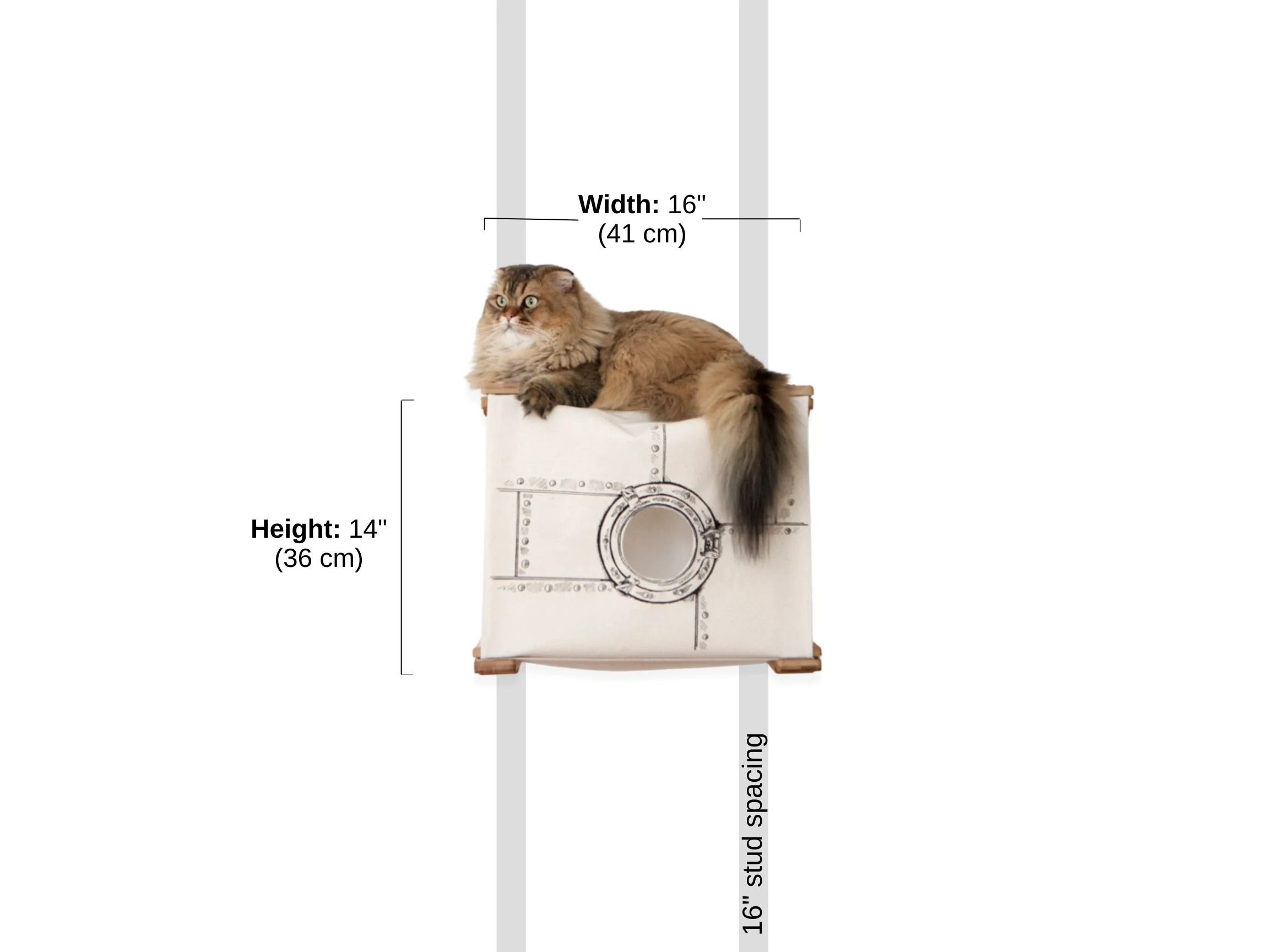 Enclosed Cat Bed - Cat Wall Cubby - Image 7