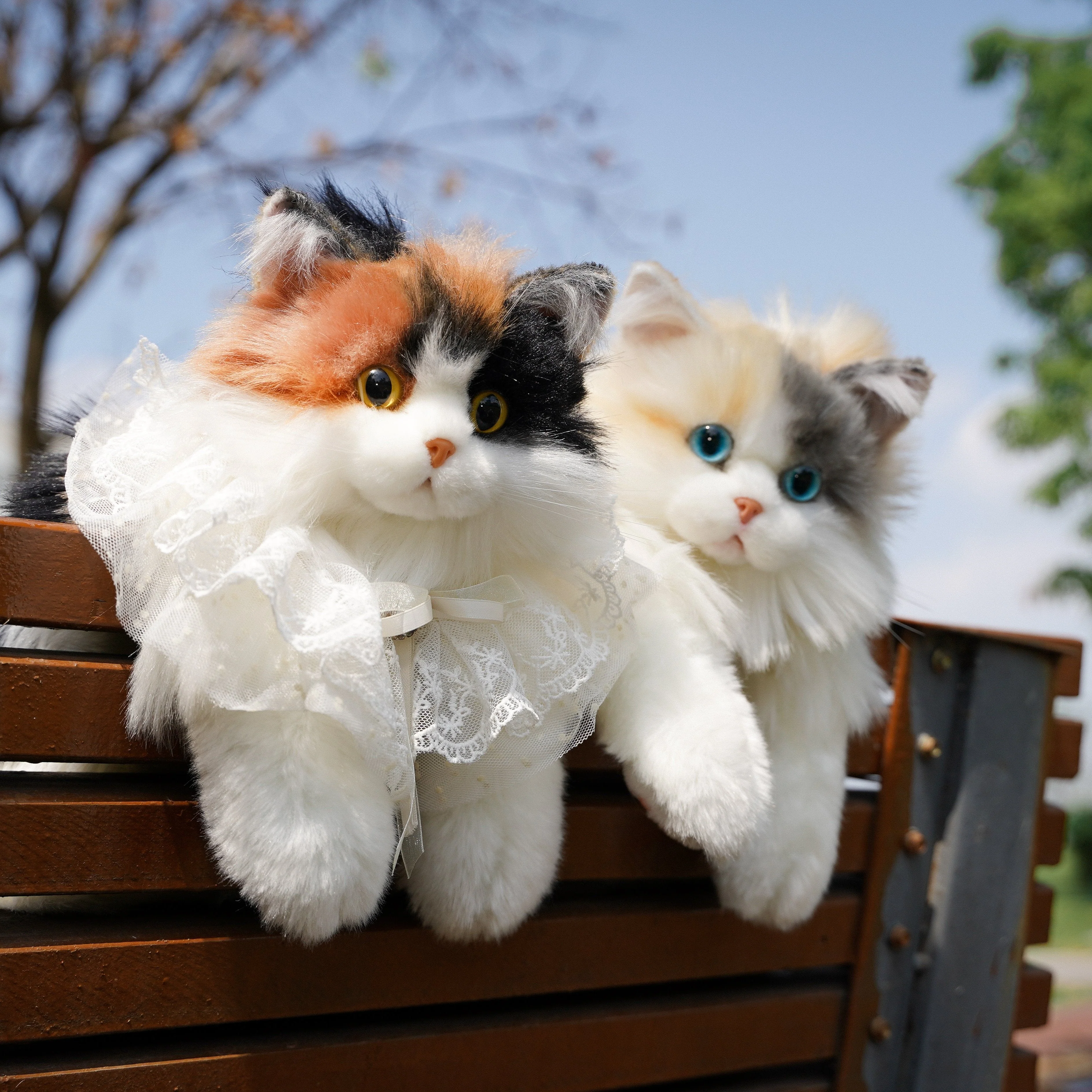 Fairy Light Calico Cat Backpack –Handmade Glowing Plush Gift - Image 7