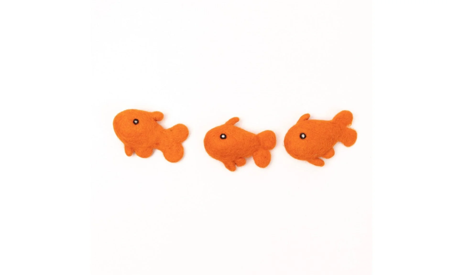 Felted Wool Goldfish Cat Toy | supports Snow Leopard Trust - Image 2