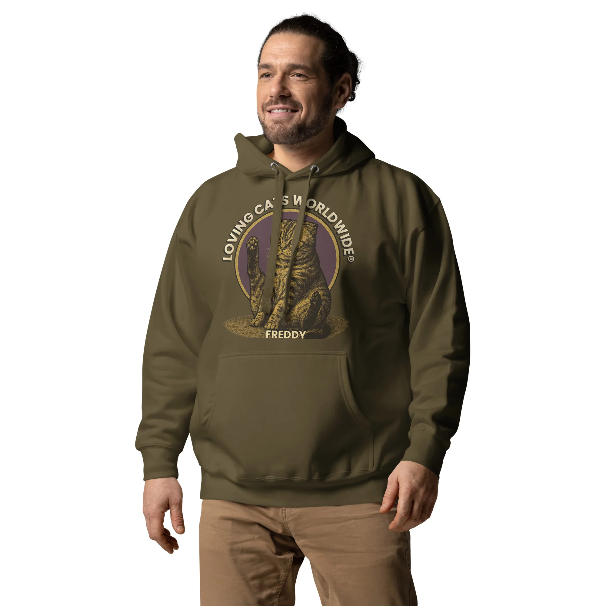 Freddy the Folded Fool - Unisex Hoodie - Image 11