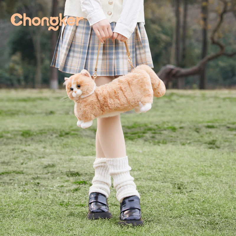 Ginger Cat Bag – Plush Shoulder Bag for Cat Lovers - Image 6