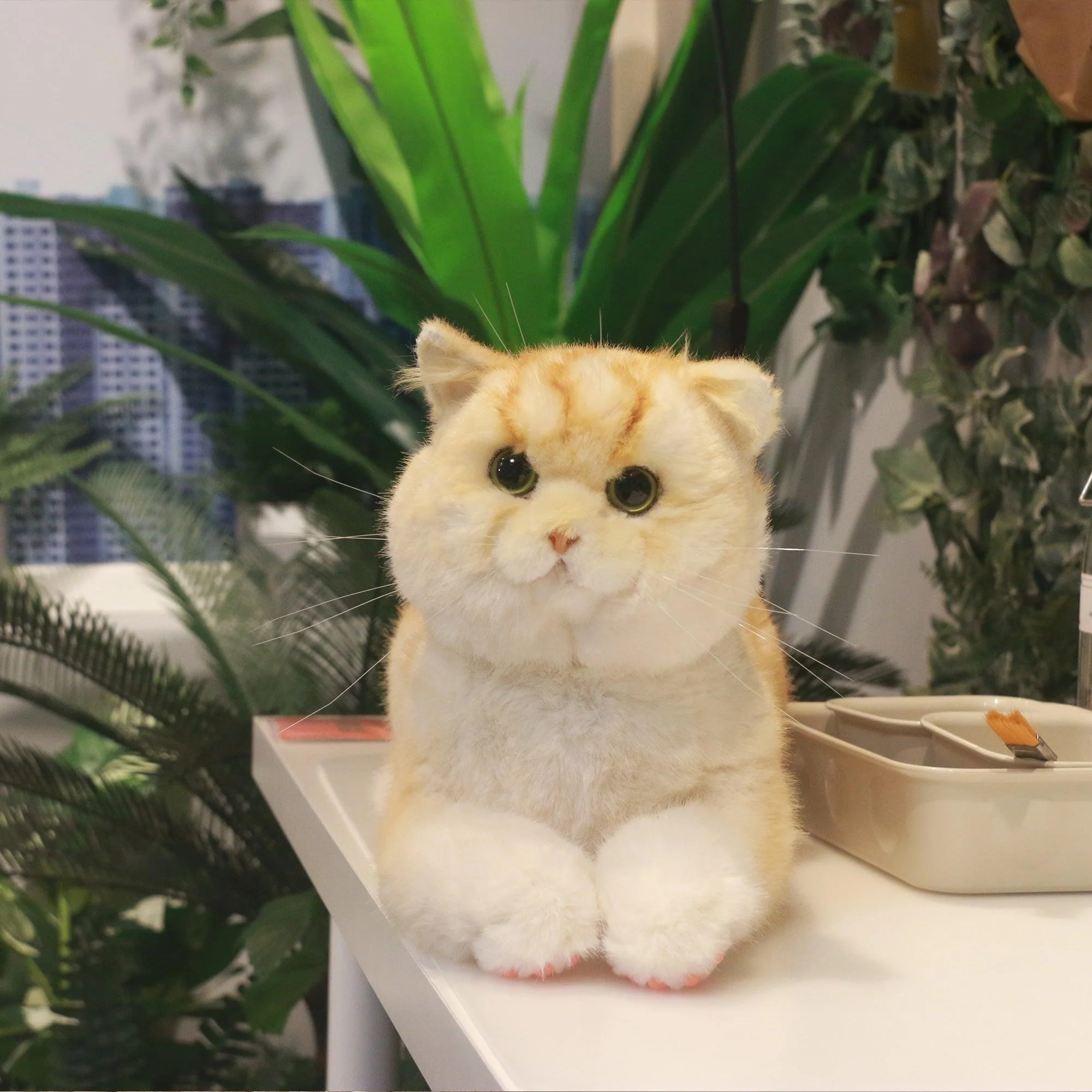 Golden Brtitish Short Hair Cat Plush – Weighted Emotional Support Toy Gift - Image 8
