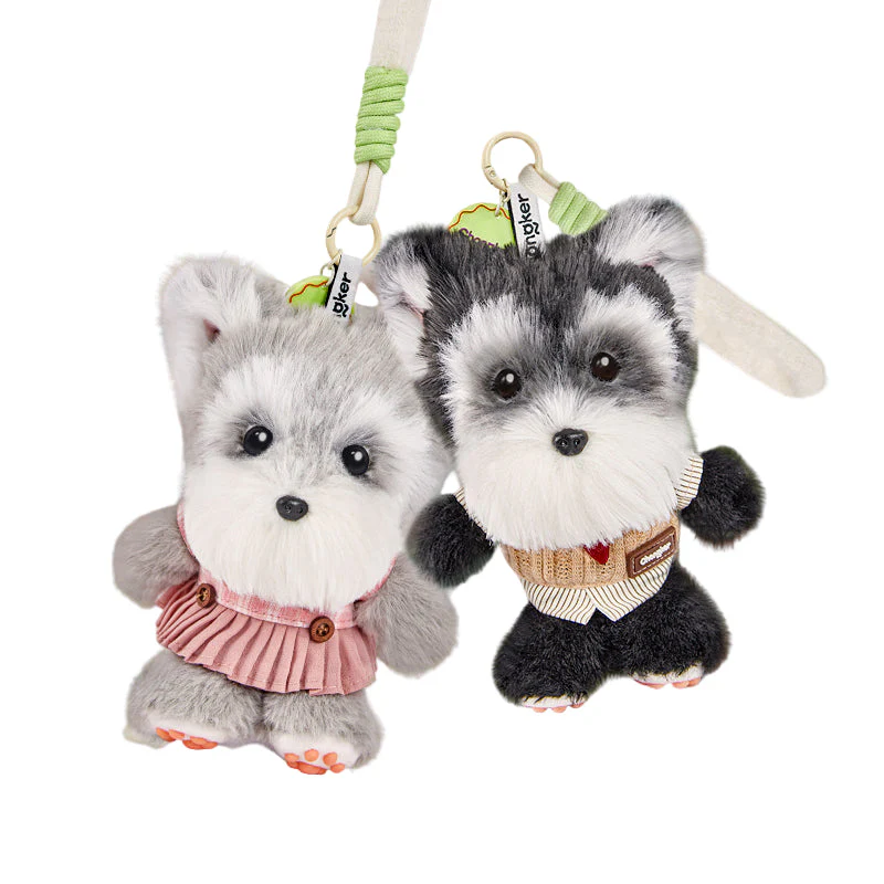 Gray Schnauzer Dog Charm- Kawaii Puppy Charm for Teens - Image 2
