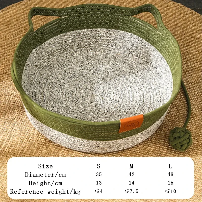 Handwoven Rattan Cat Bed – Cozy, Scratch-Resistant & Washable - Image 8