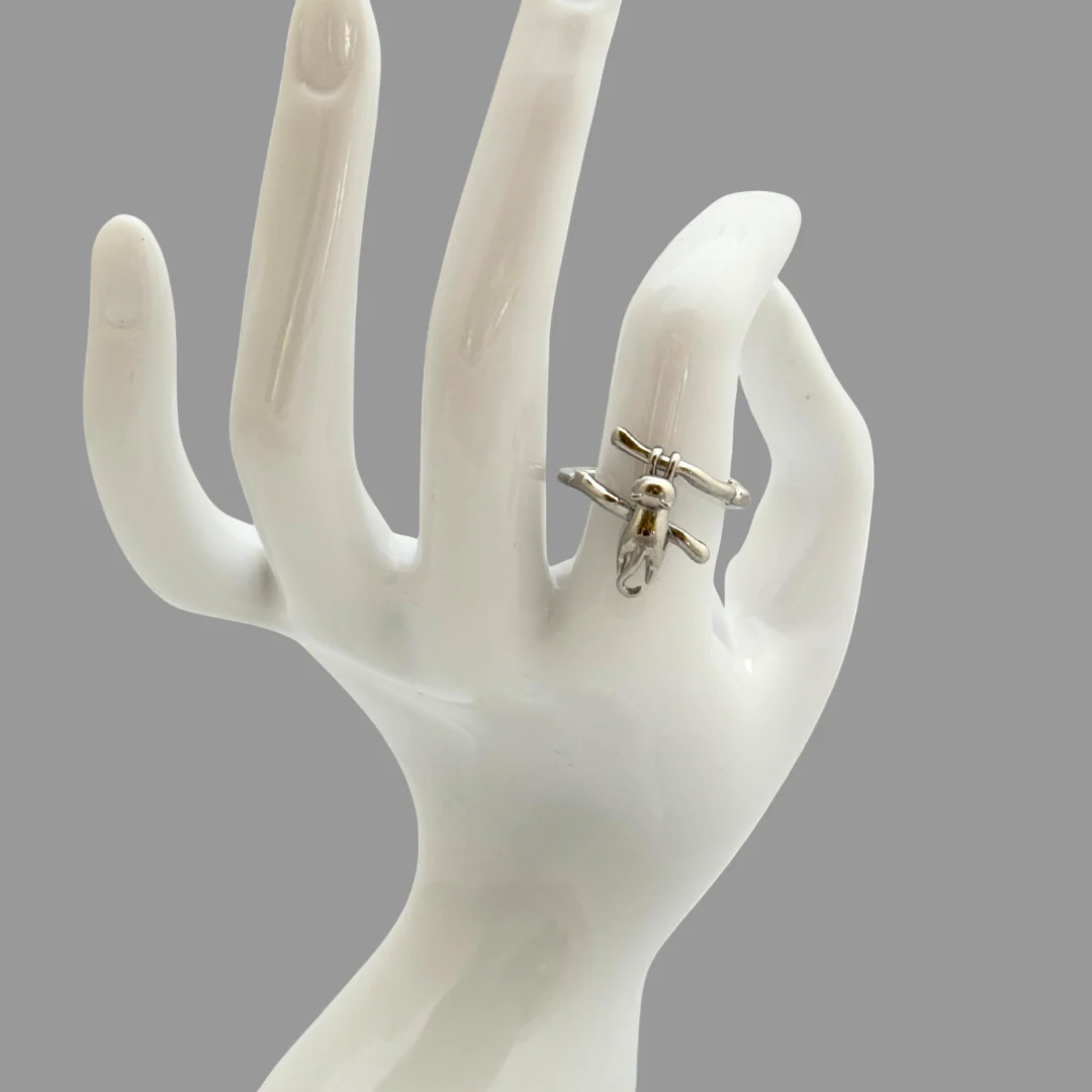 Hang In There Cat | Sterling Silver Adjustable Ring - Image 4