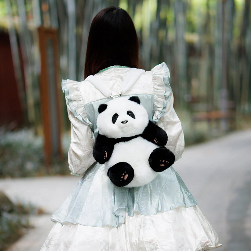 Hehua Panda Backpack – Handmade Collectible for Fans - Image 4