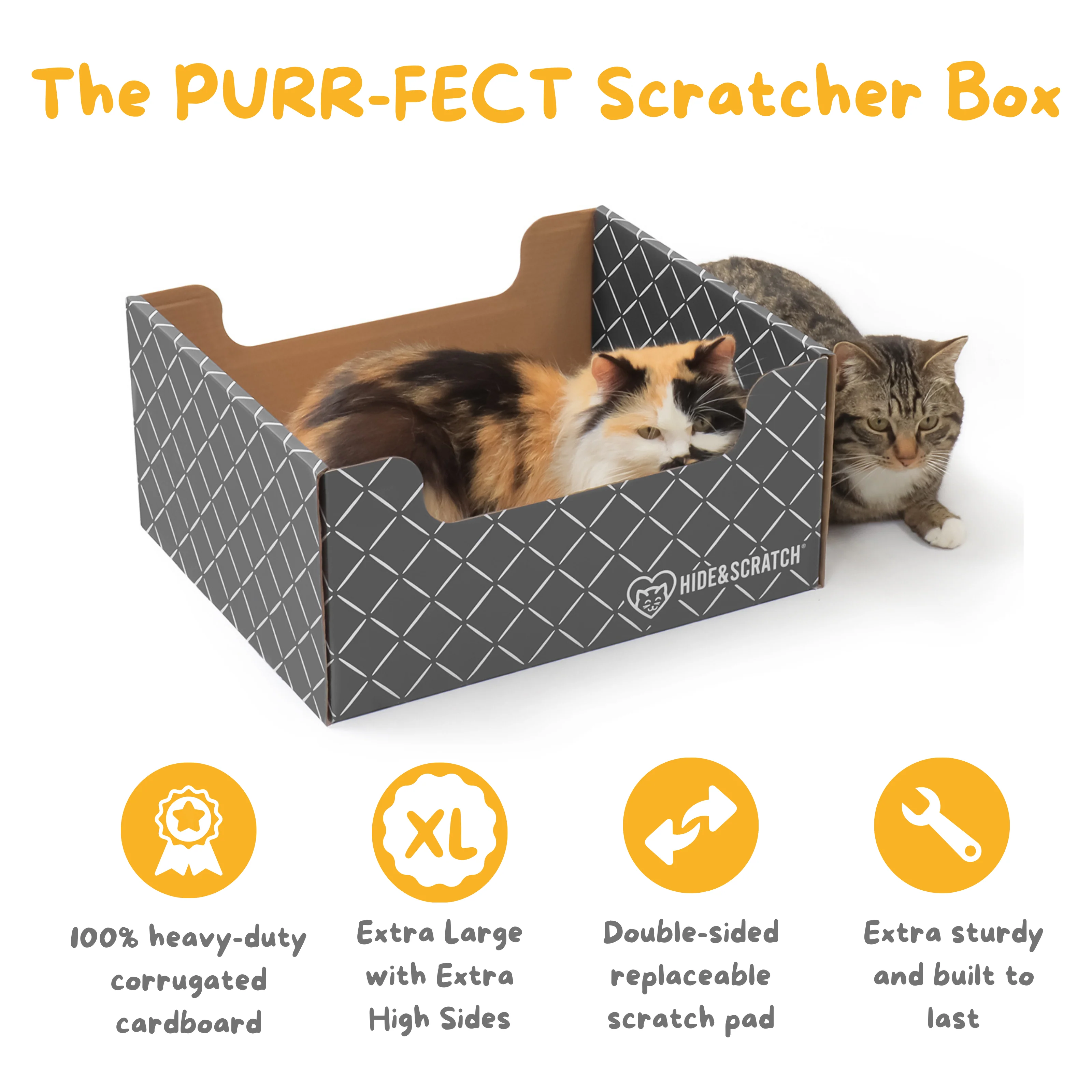 Hide & Scratch Extra-Large Cat Scratcher Box - Image 13
